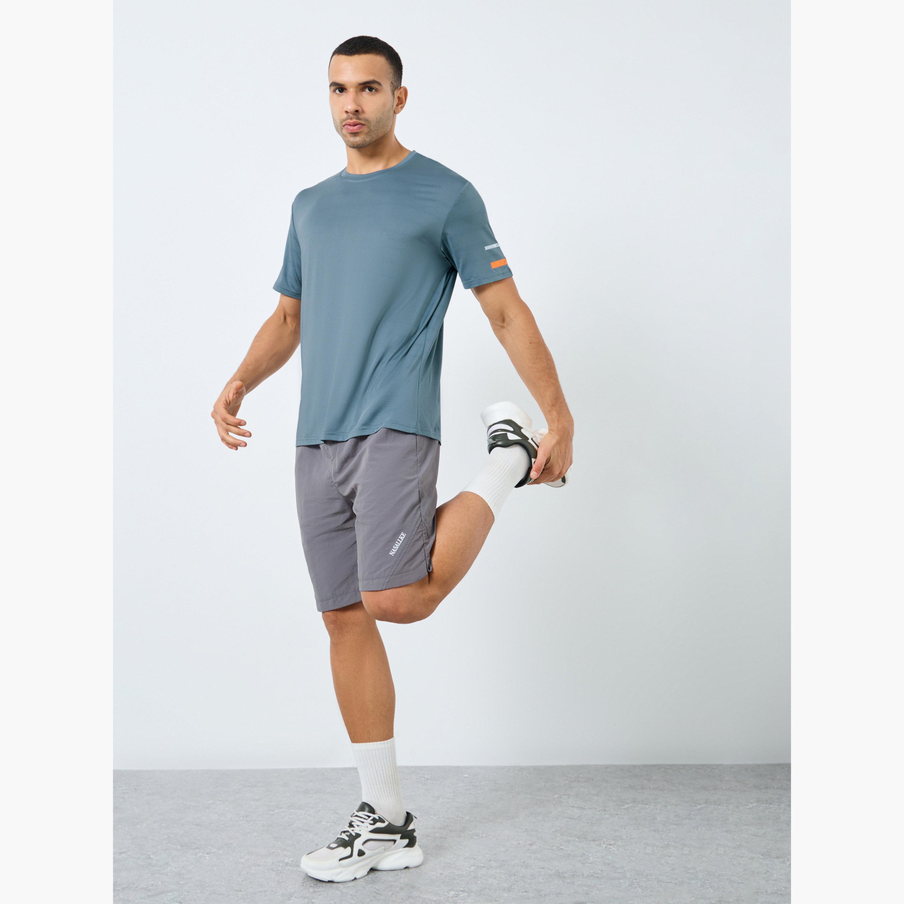 Styli Regular Fit Crew Neck Athleisure T-Shirt-men-clothing-sportswearandactivewear-tshirtsandpolos-image-2