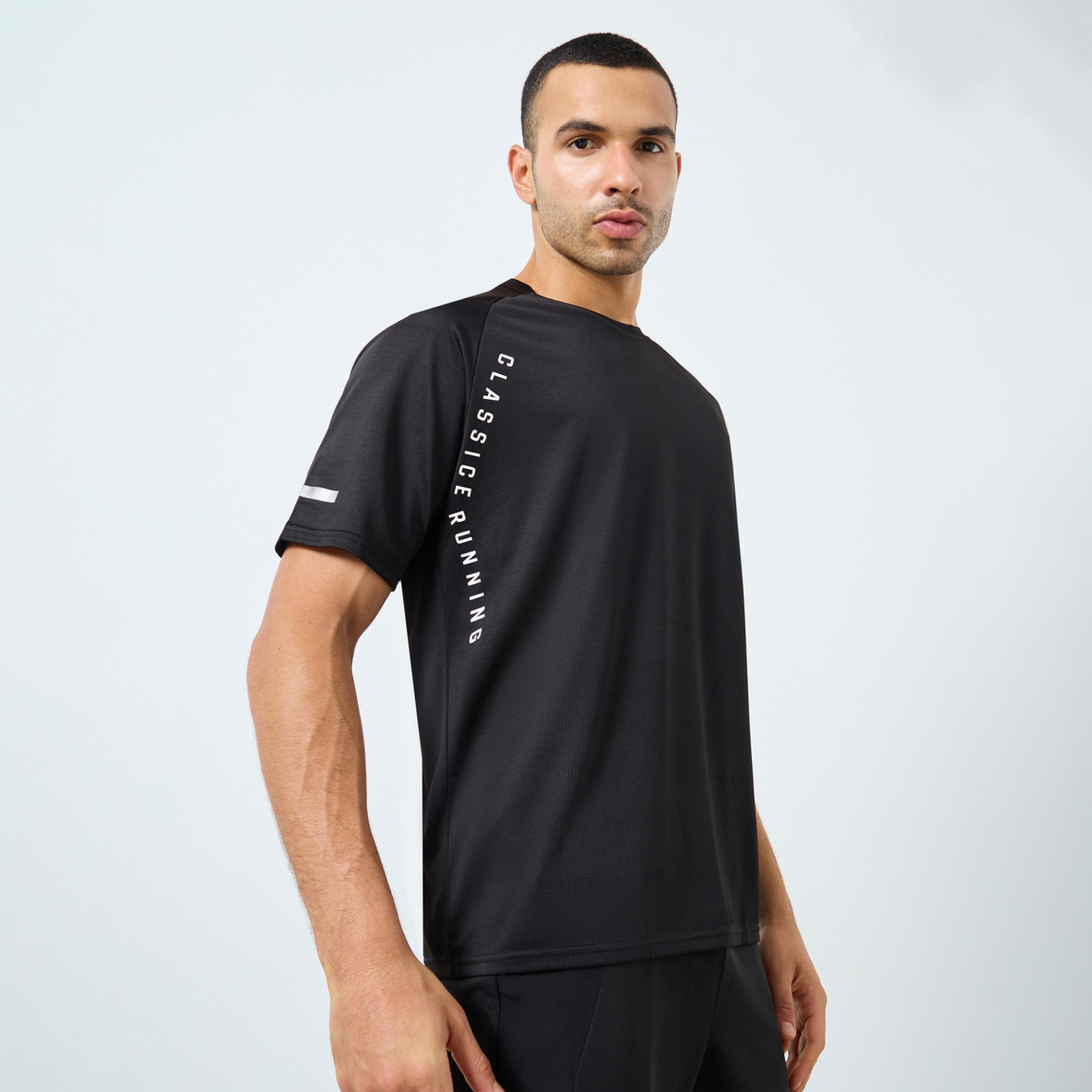 Styli Regular Fit Side Placement Print Detailing Athleisure T-Shirt-men-clothing-sportswearandactivewear-tshirtsandpolos-image-1