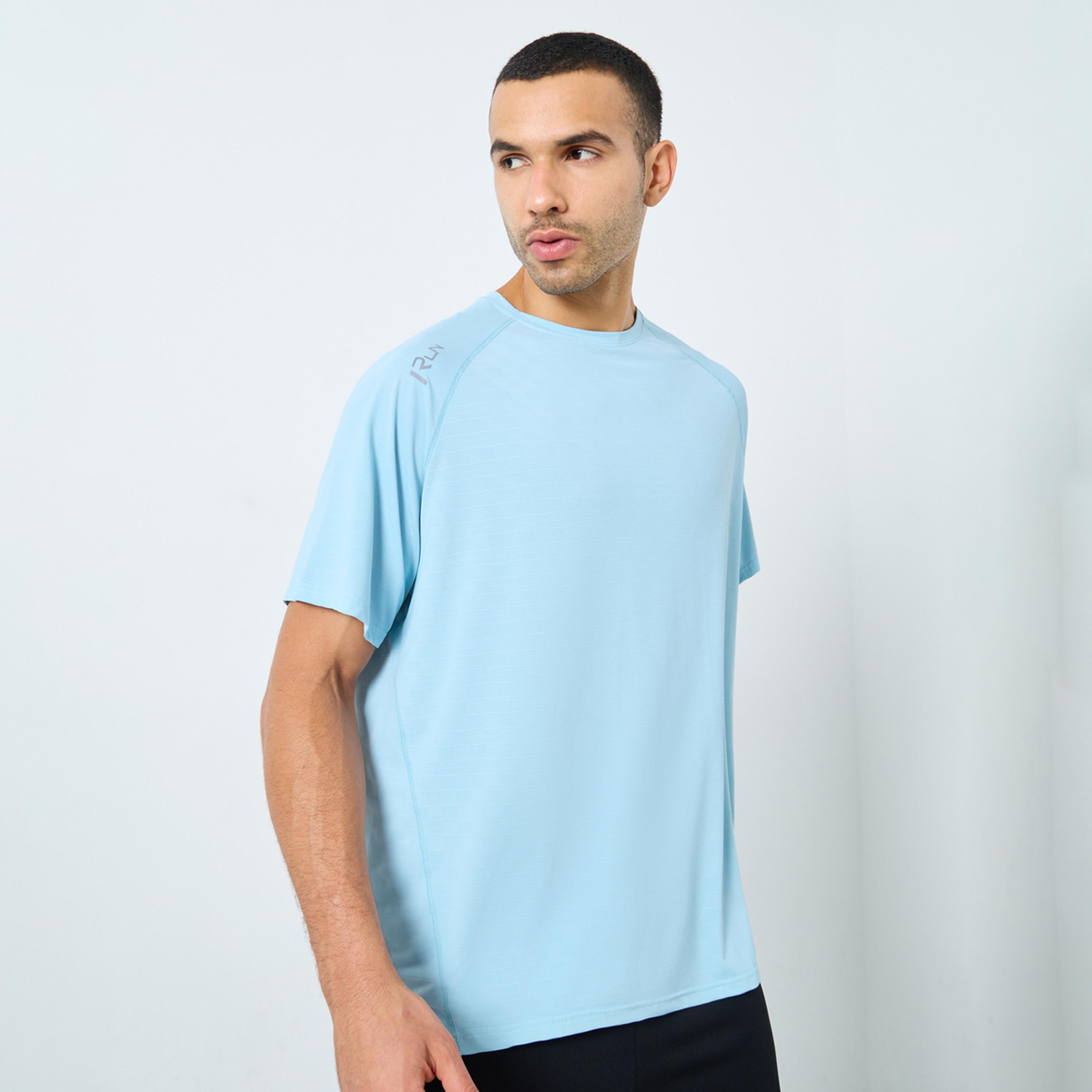Styli Regular Fit Shoulder Print Detail Athleisure T-Shirt-men-clothing-sportswearandactivewear-tshirtsandpolos-image-1