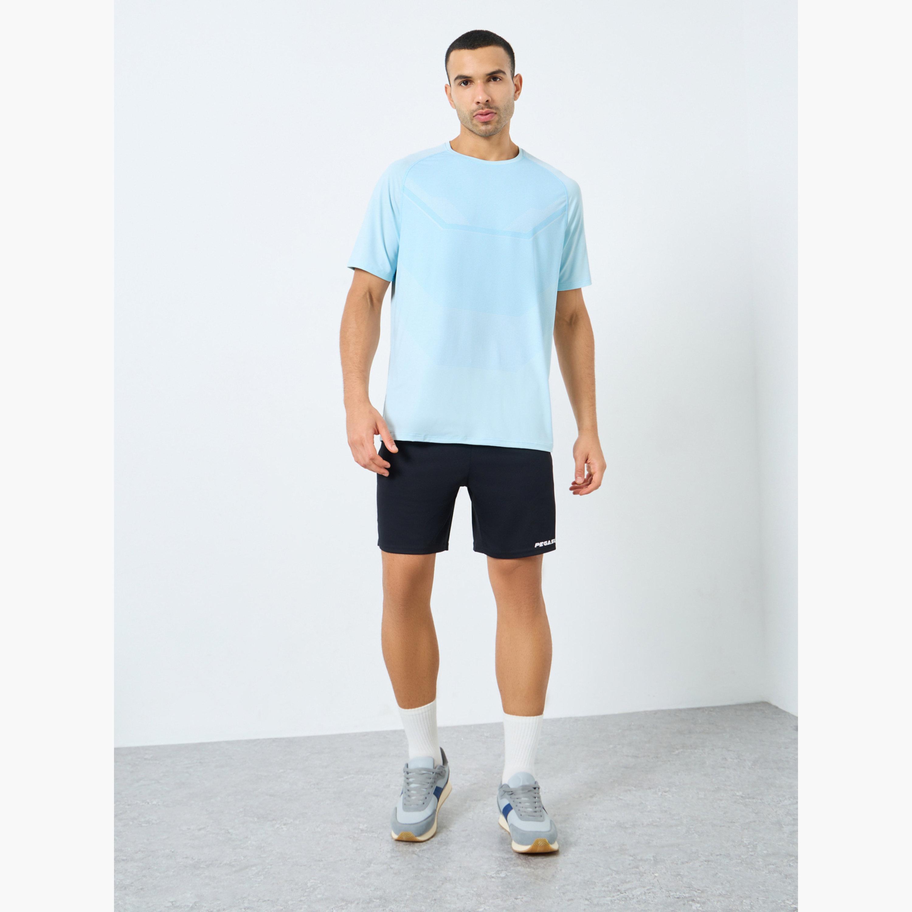 Styli Regular Fit Athleisure T-Shirt with Front Print Detailing-men-clothing-sportswearandactivewear-tshirtsandpolos-image-2