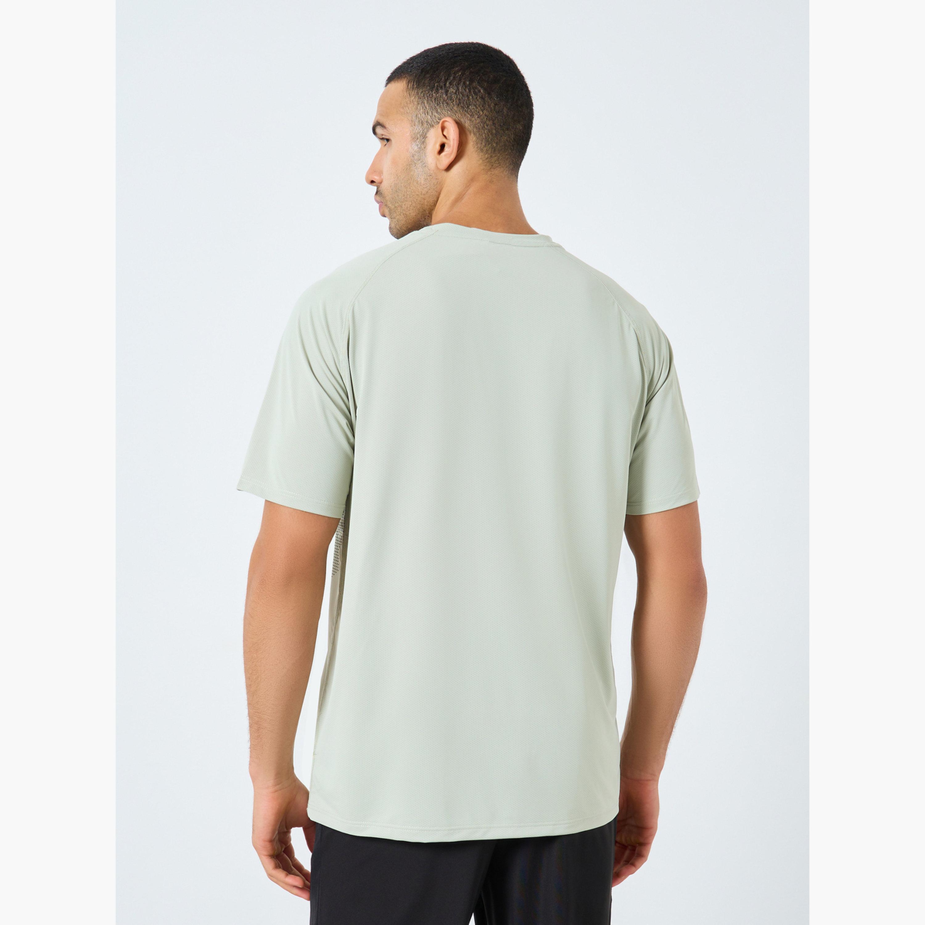 Styli Regular Fit Athleisure T-Shirt with Front Print Detailing-men-clothing-sportswearandactivewear-tshirtsandpolos-image-4
