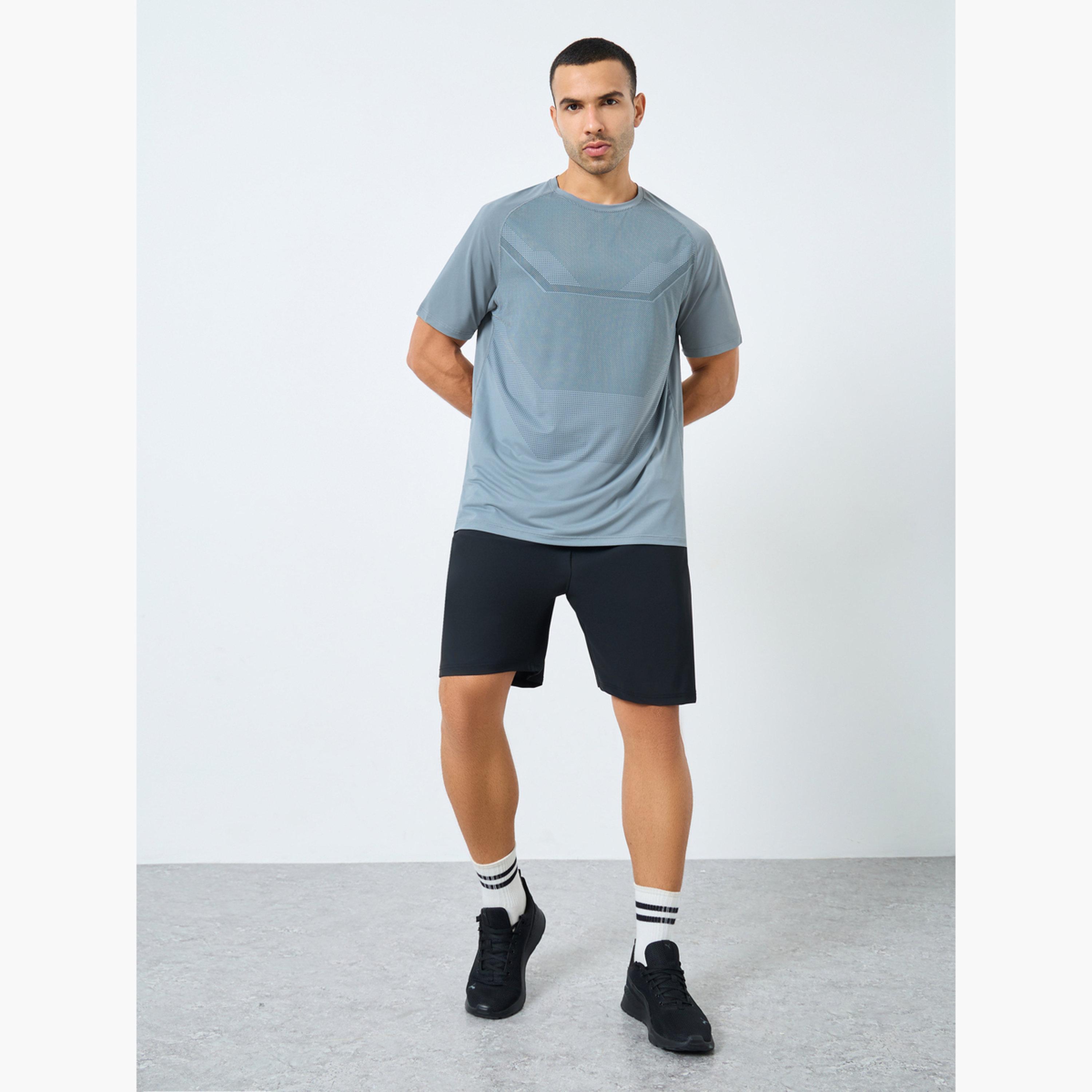 Styli Regular Fit Athleisure T-Shirt with Front Print Detailing-men-clothing-sportswearandactivewear-tshirtsandpolos-image-2