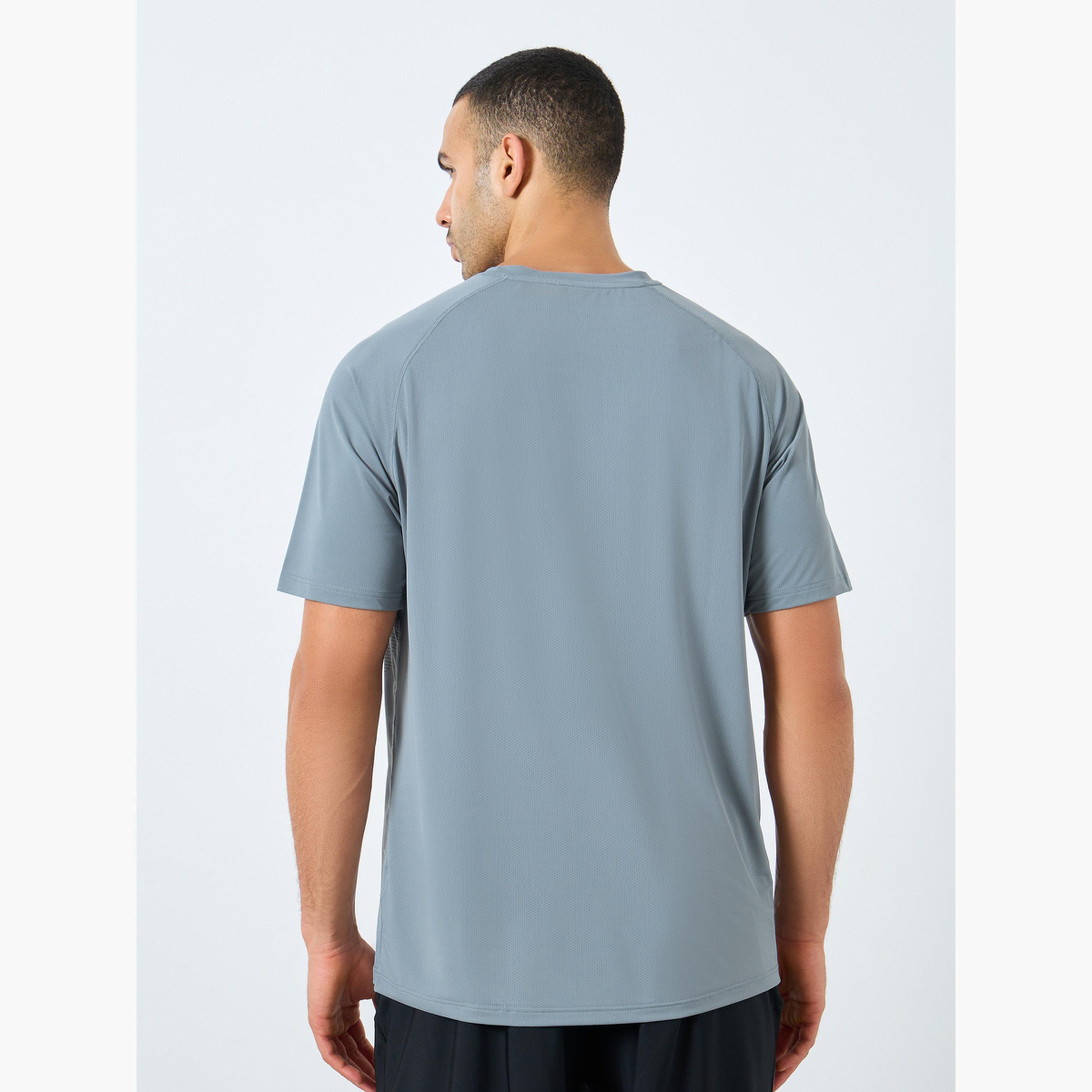 Styli Regular Fit Athleisure T-Shirt with Front Print Detailing-men-clothing-sportswearandactivewear-tshirtsandpolos-image-5