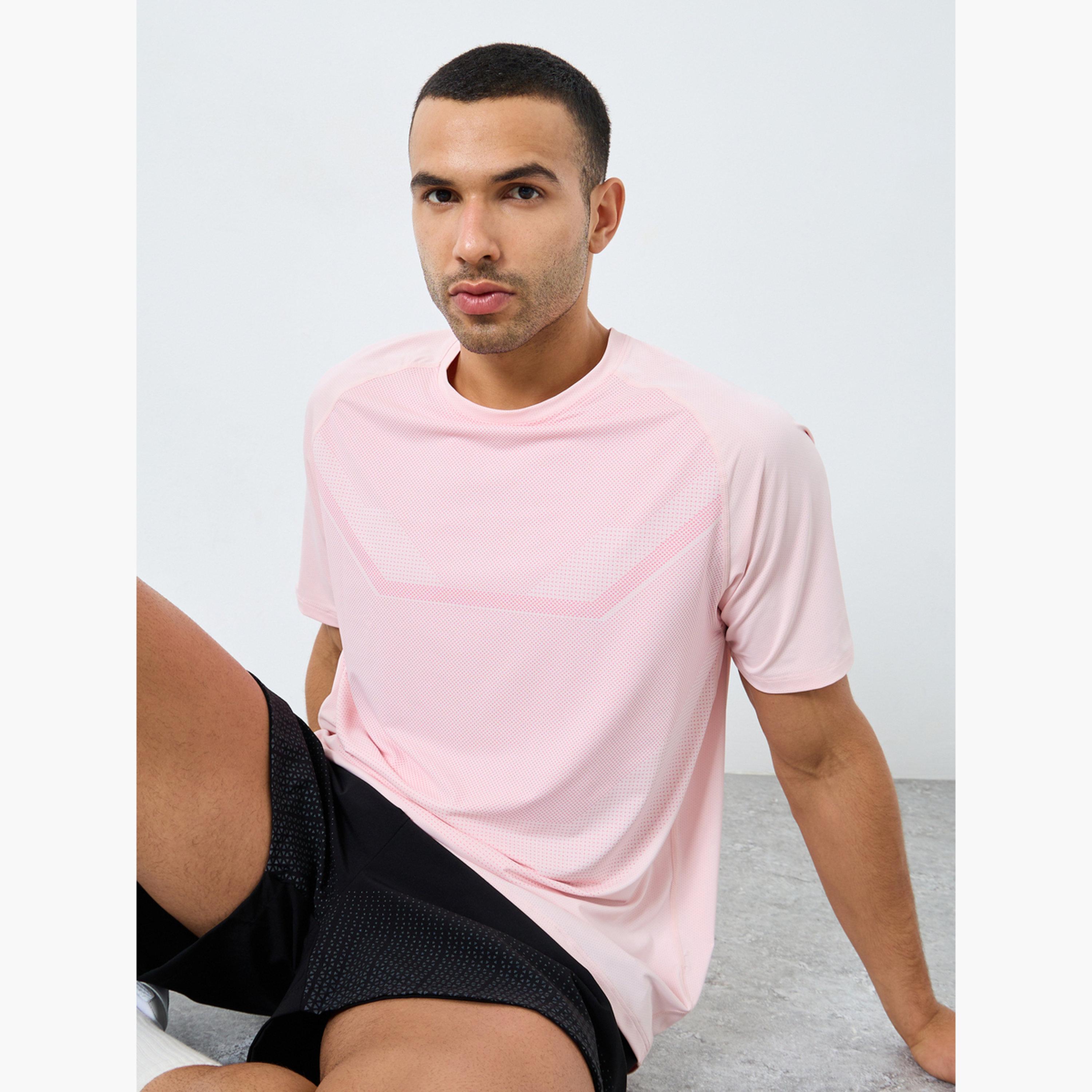 Styli Regular Fit Athleisure T-Shirt with Front Print Detailing-men-clothing-sportswearandactivewear-tshirtsandpolos-image-3