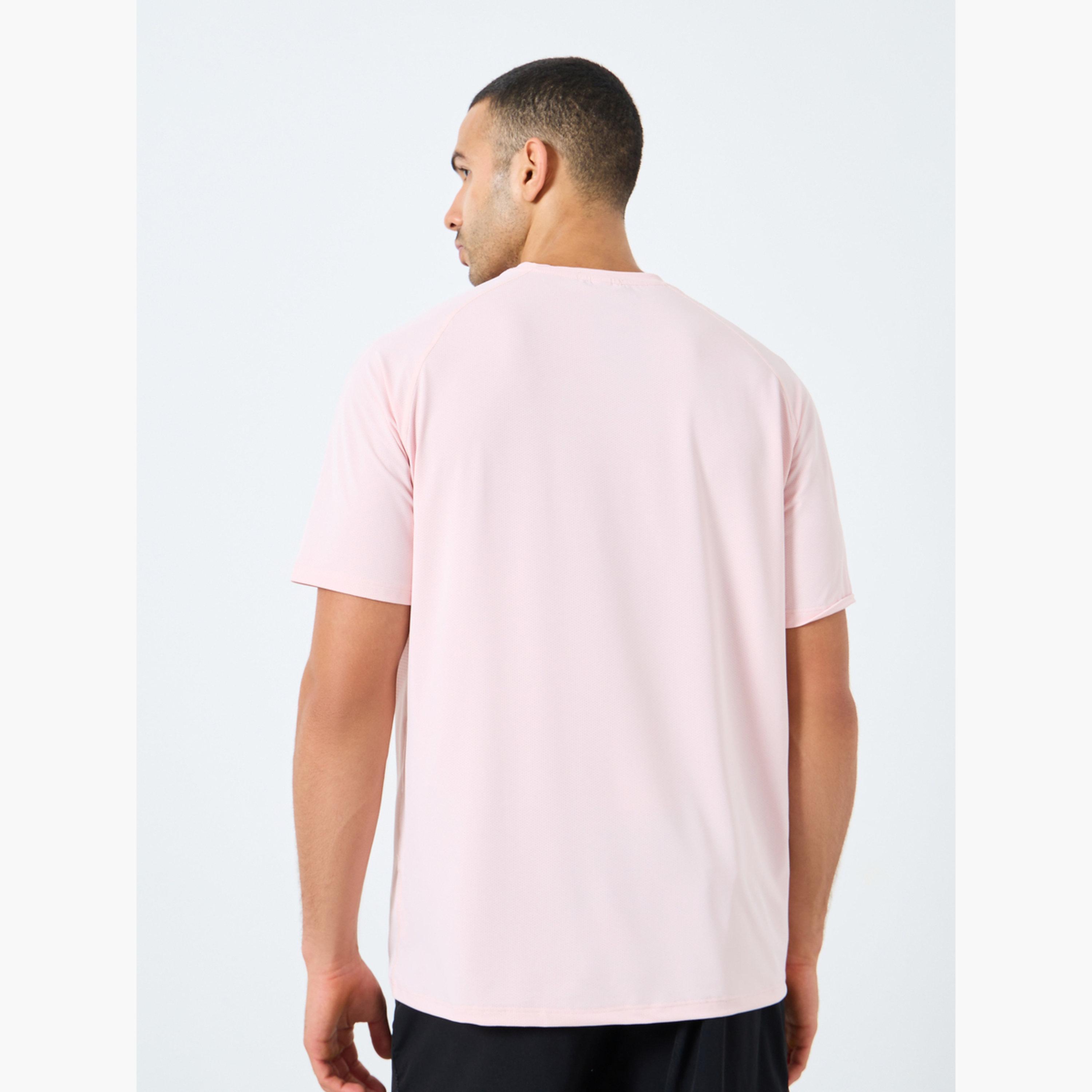 Styli Regular Fit Athleisure T-Shirt with Front Print Detailing-men-clothing-sportswearandactivewear-tshirtsandpolos-image-5