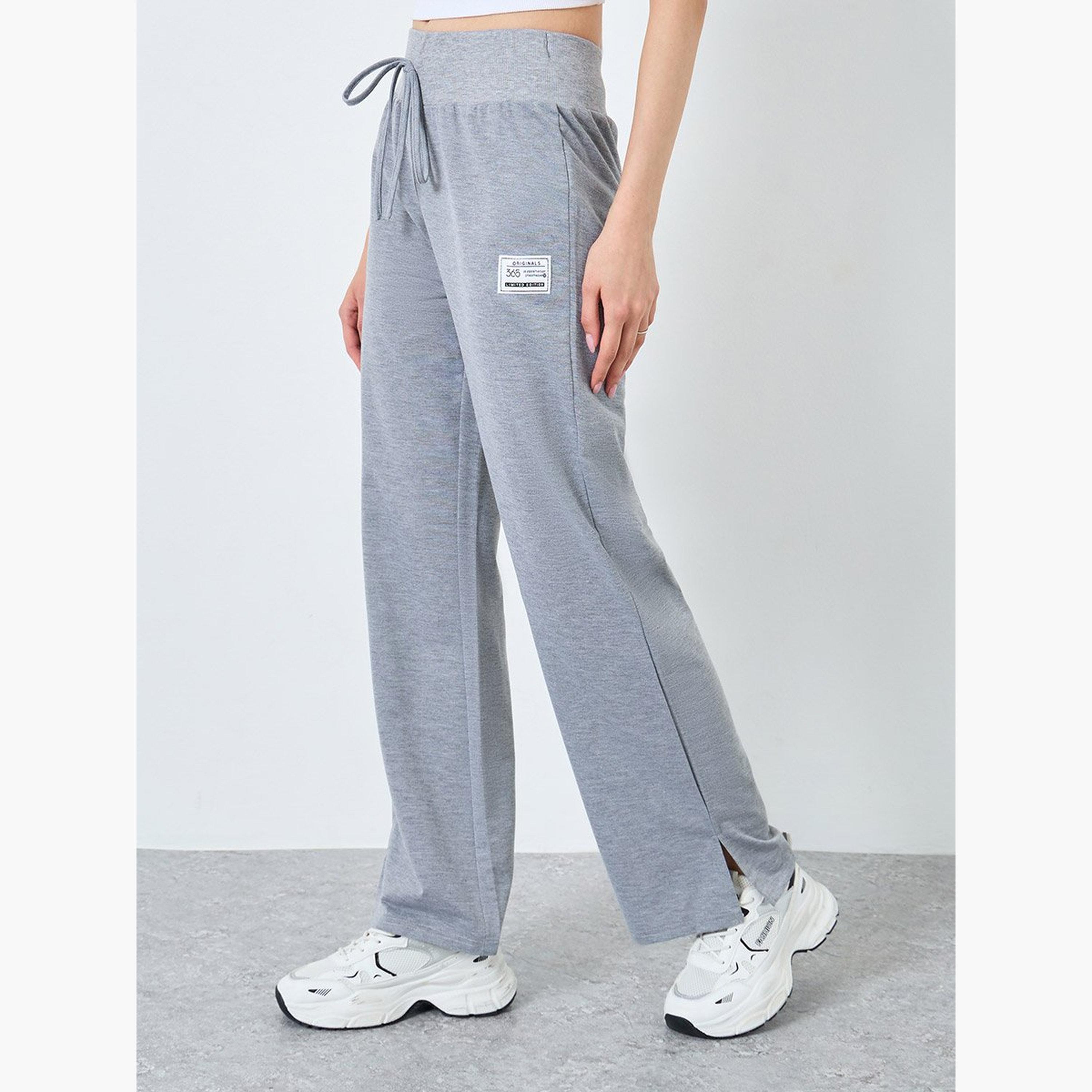 Take Two Women Grey Wide Leg Joggers-women-clothing-bottoms-joggers-image-1