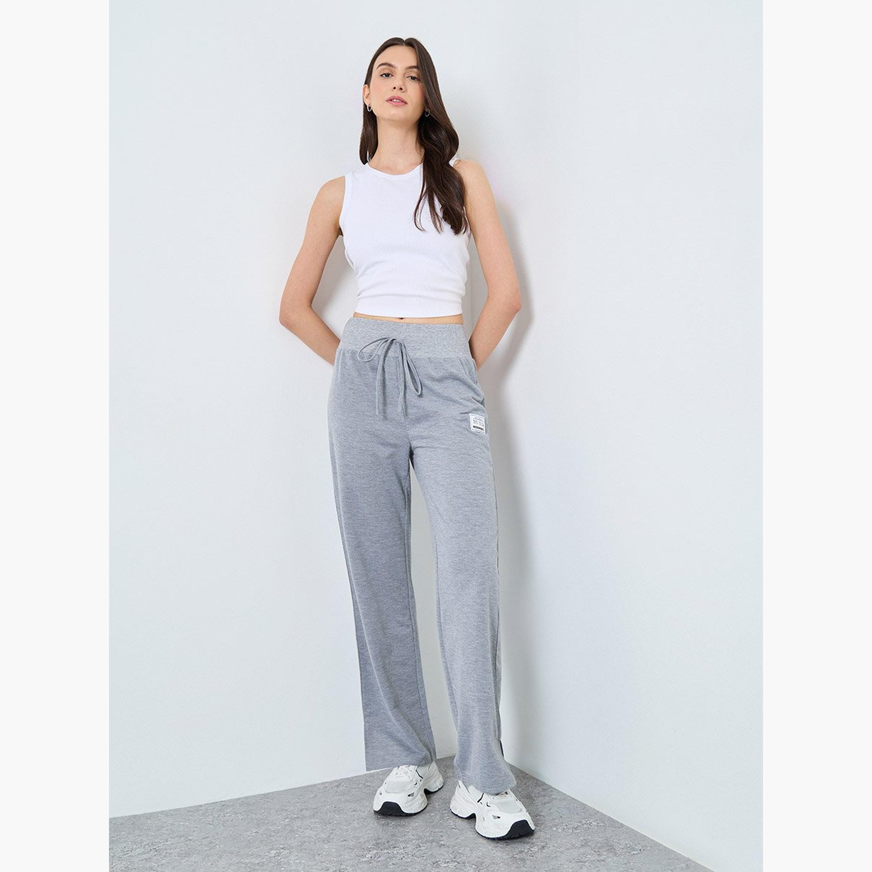 Take Two Women Grey Wide Leg Joggers-women-clothing-bottoms-joggers-image-2