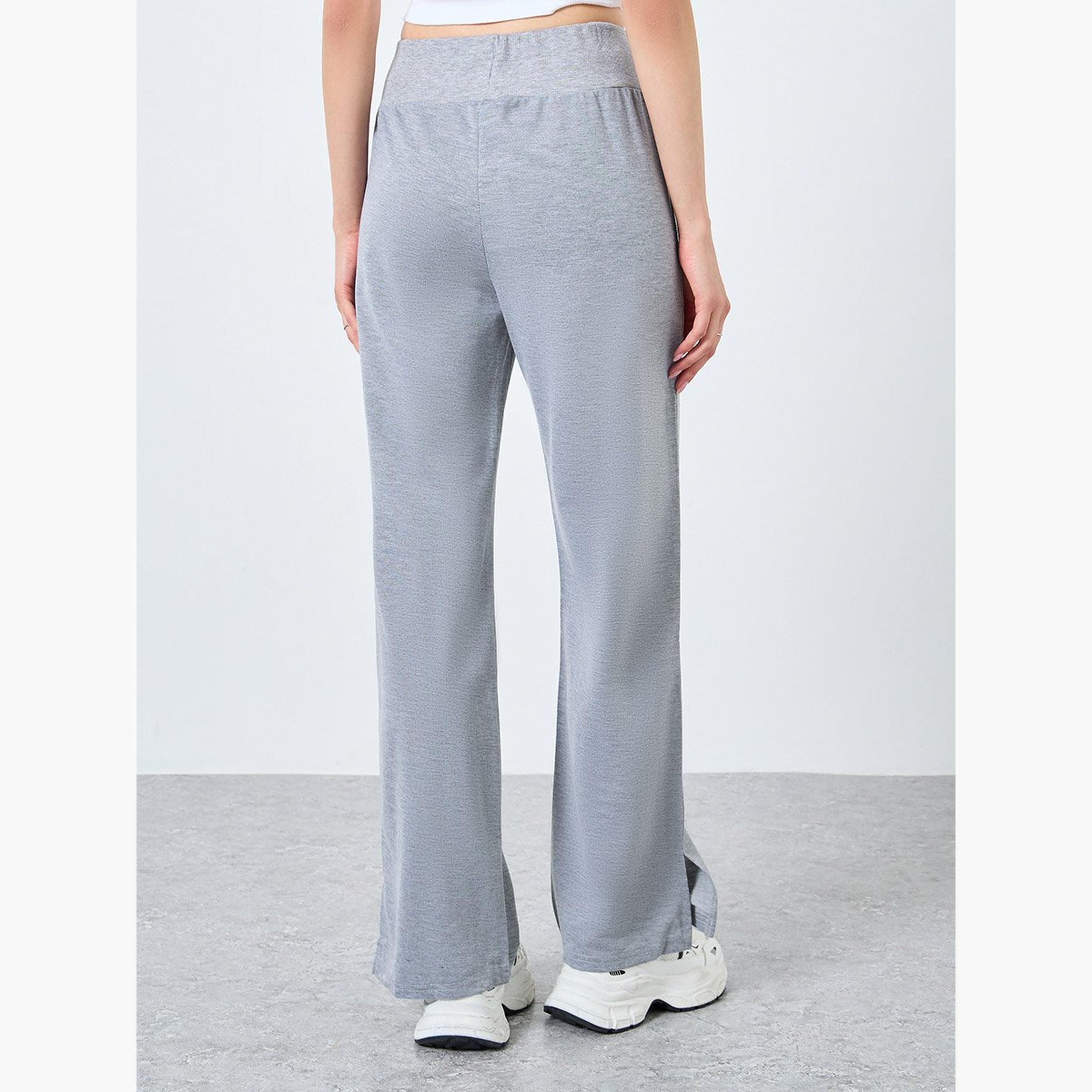 Take Two Women Grey Wide Leg Joggers-women-clothing-bottoms-joggers-image-4