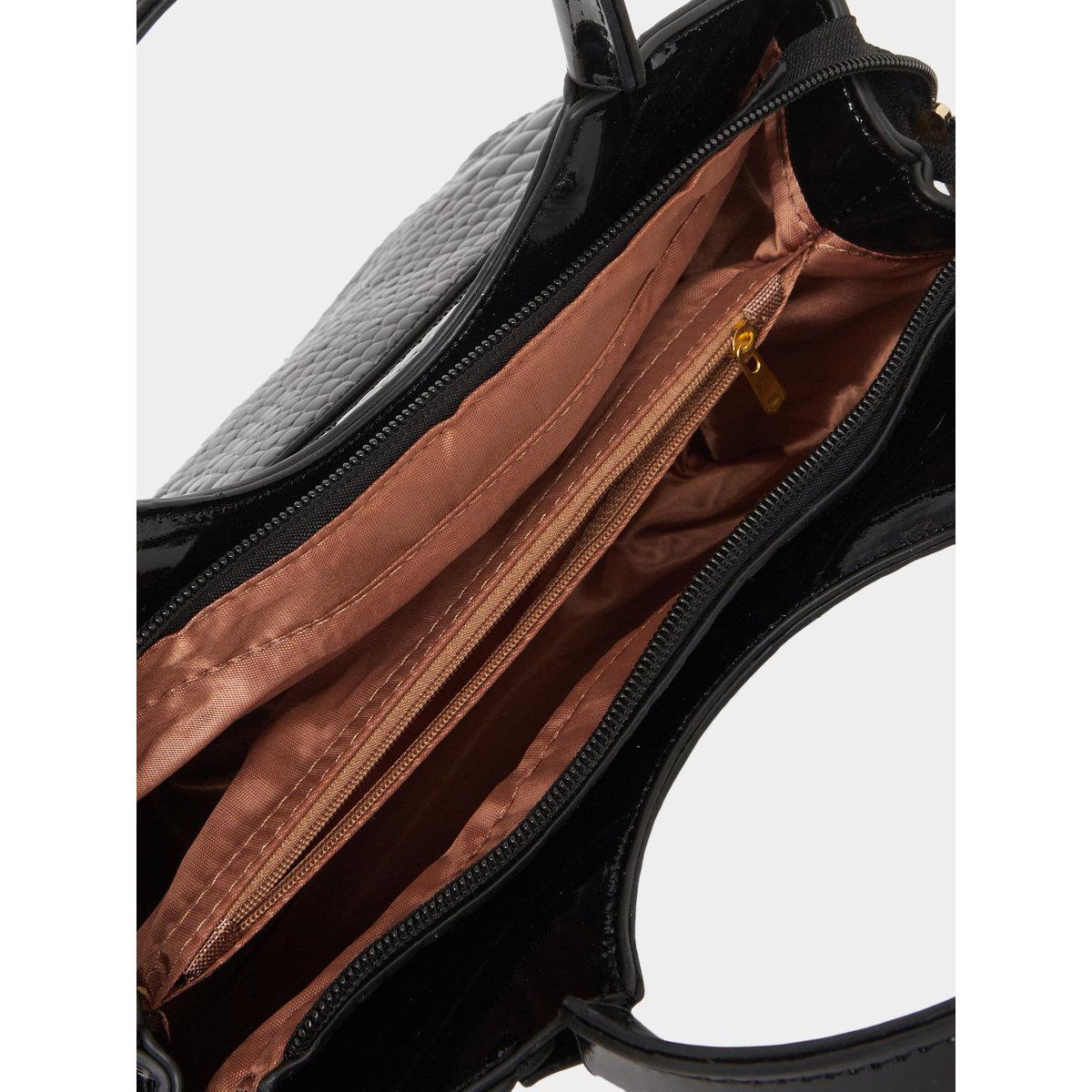 Take Two Croc Skin Double Top Handles Handbag with Purse Set-women-bagsandwallets-handbags-image-5