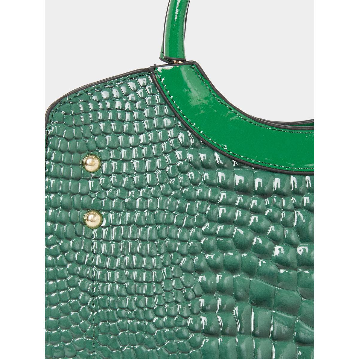 شنطة يد بملمس جلد التماسح مع محفظة صغيرة-women-bagsandwallets-handbags-image-4
