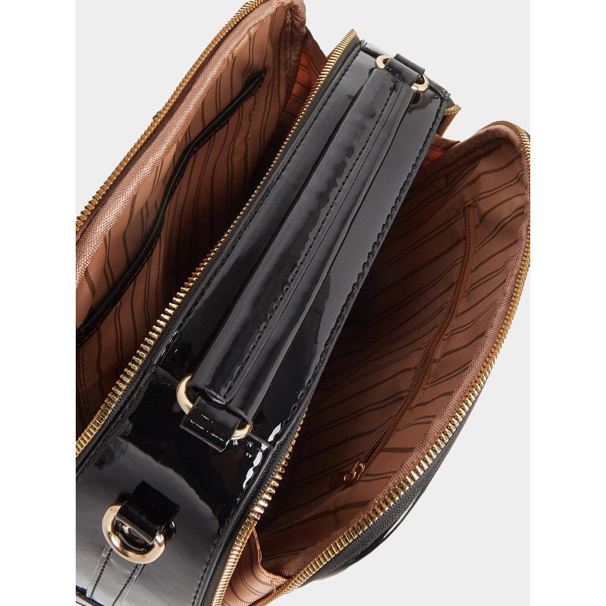 Take Two Croc Skin Top Handle Shoulder Bag with Zip Closure-women-bagsandwallets-handbags-image-4