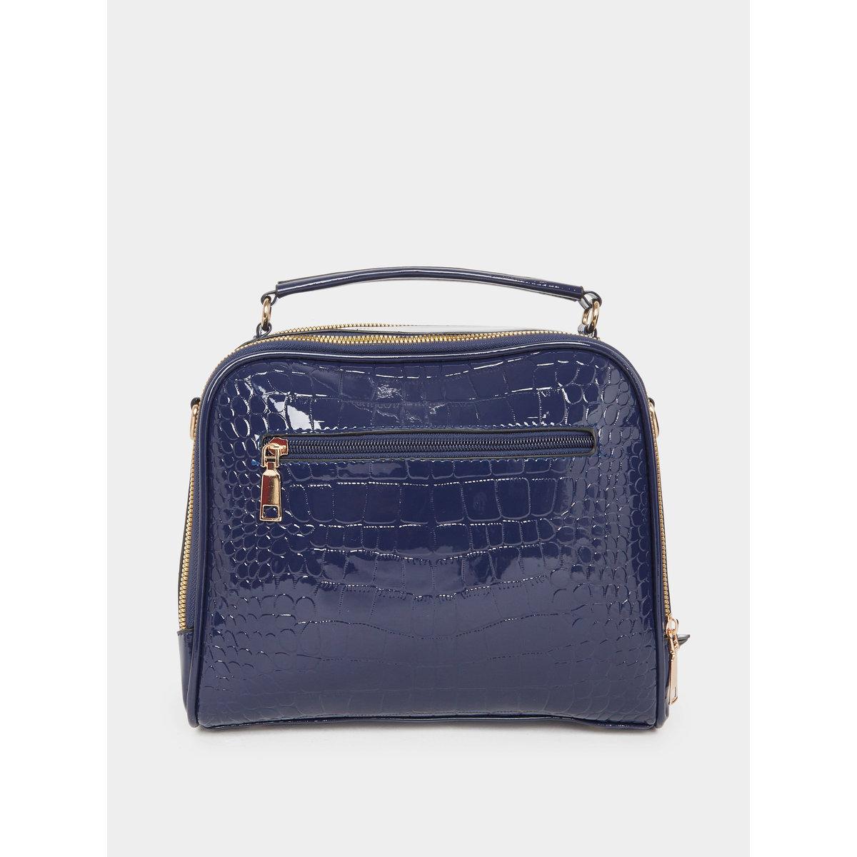 Take Two Croc Skin Top Handle Shoulder Bag with Zip Closure-women-bagsandwallets-handbags-image-2