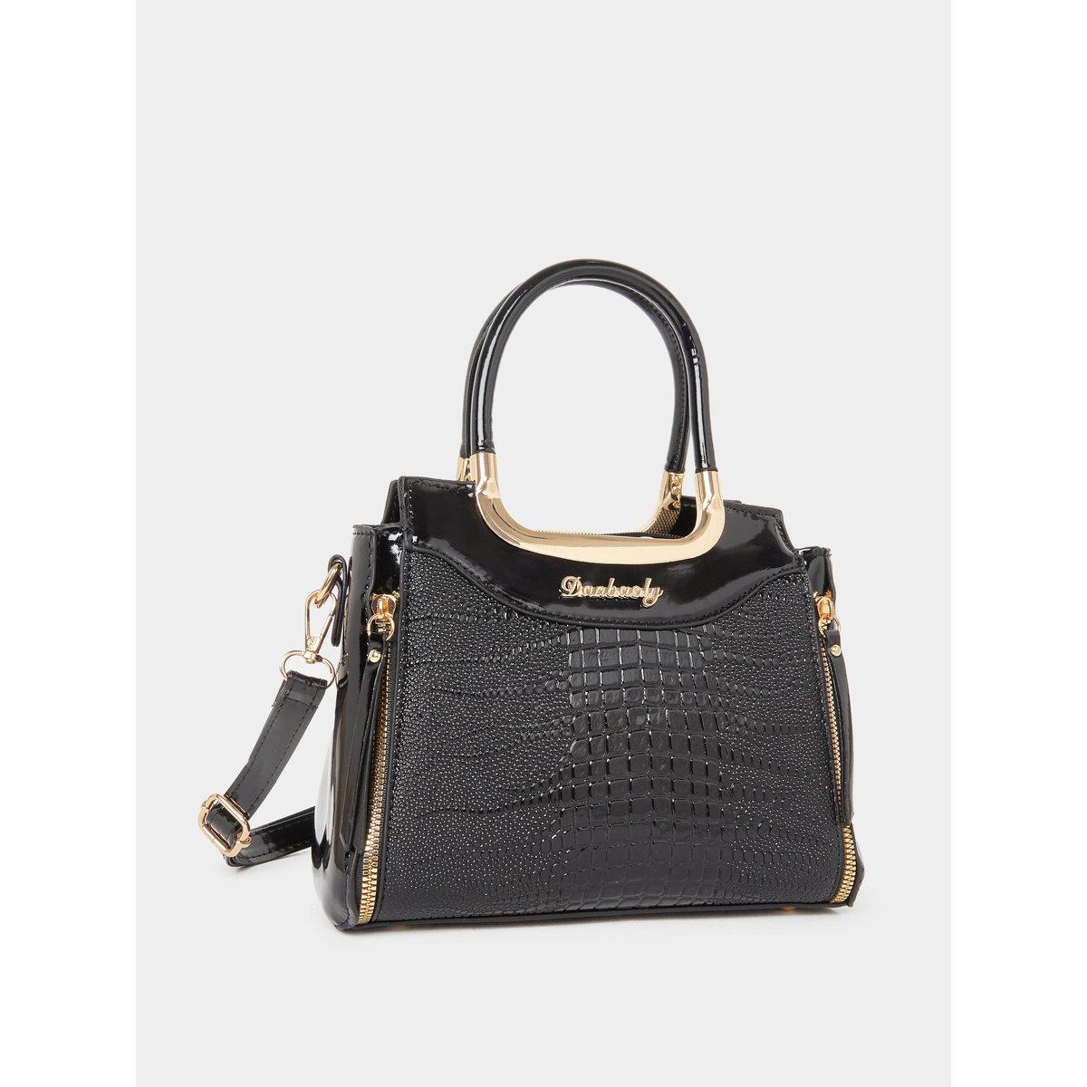 شنة يد بملمس جلد التمساح بمقبض يد علوية-women-bagsandwallets-handbags-image-1