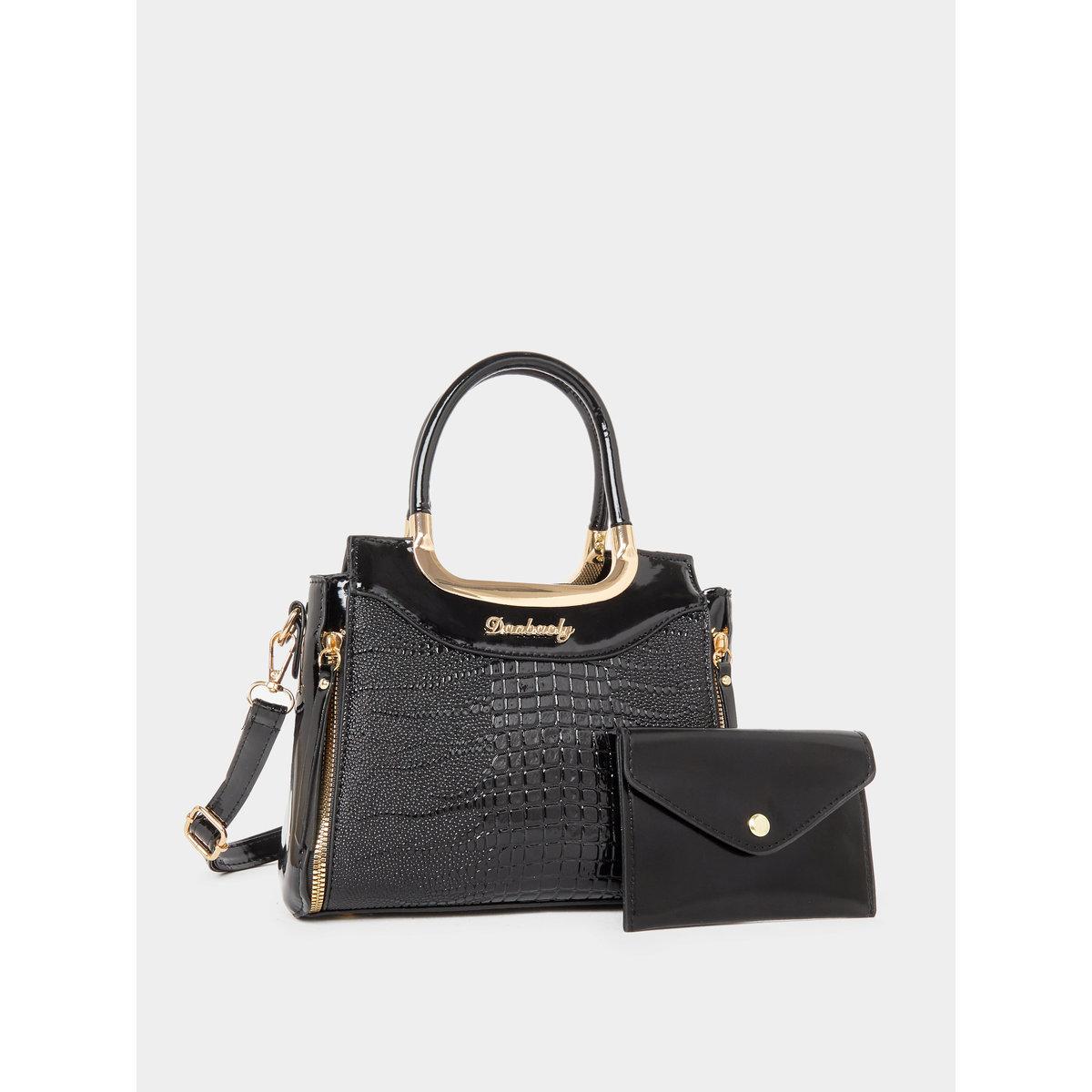 شنة يد بملمس جلد التمساح بمقبض يد علوية-women-bagsandwallets-handbags-image-2