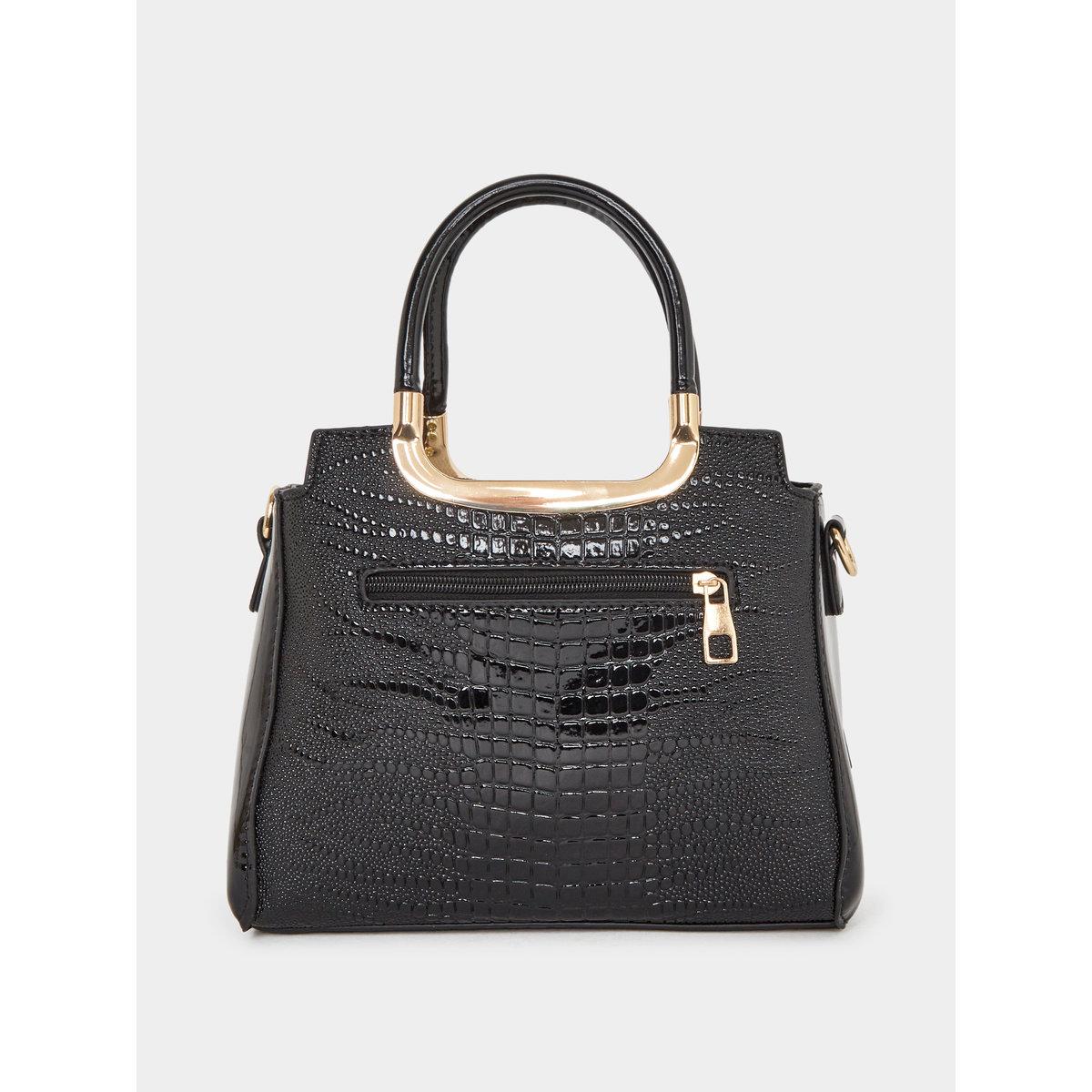 شنة يد بملمس جلد التمساح بمقبض يد علوية-women-bagsandwallets-handbags-image-3