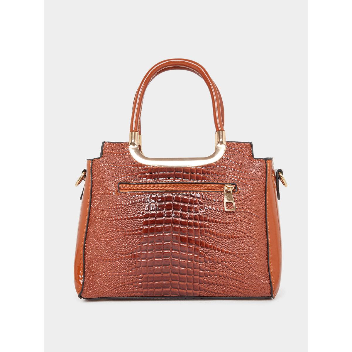 Take Two Croc Skin Dual Handles Handbag-women-bagsandwallets-handbags-image-2