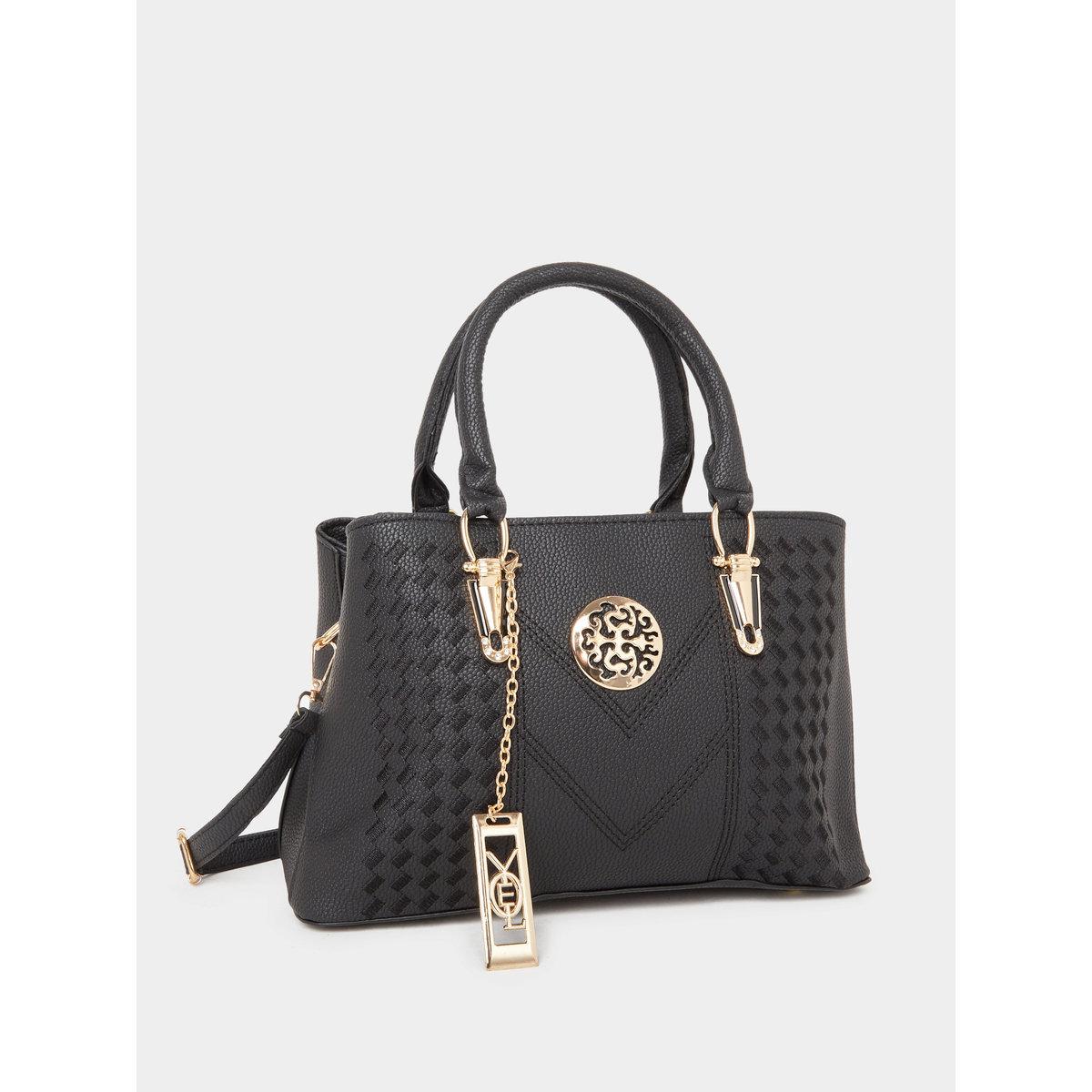 Take Two Black Dual Handle Handbag-women-bagsandwallets-handbags-image-1