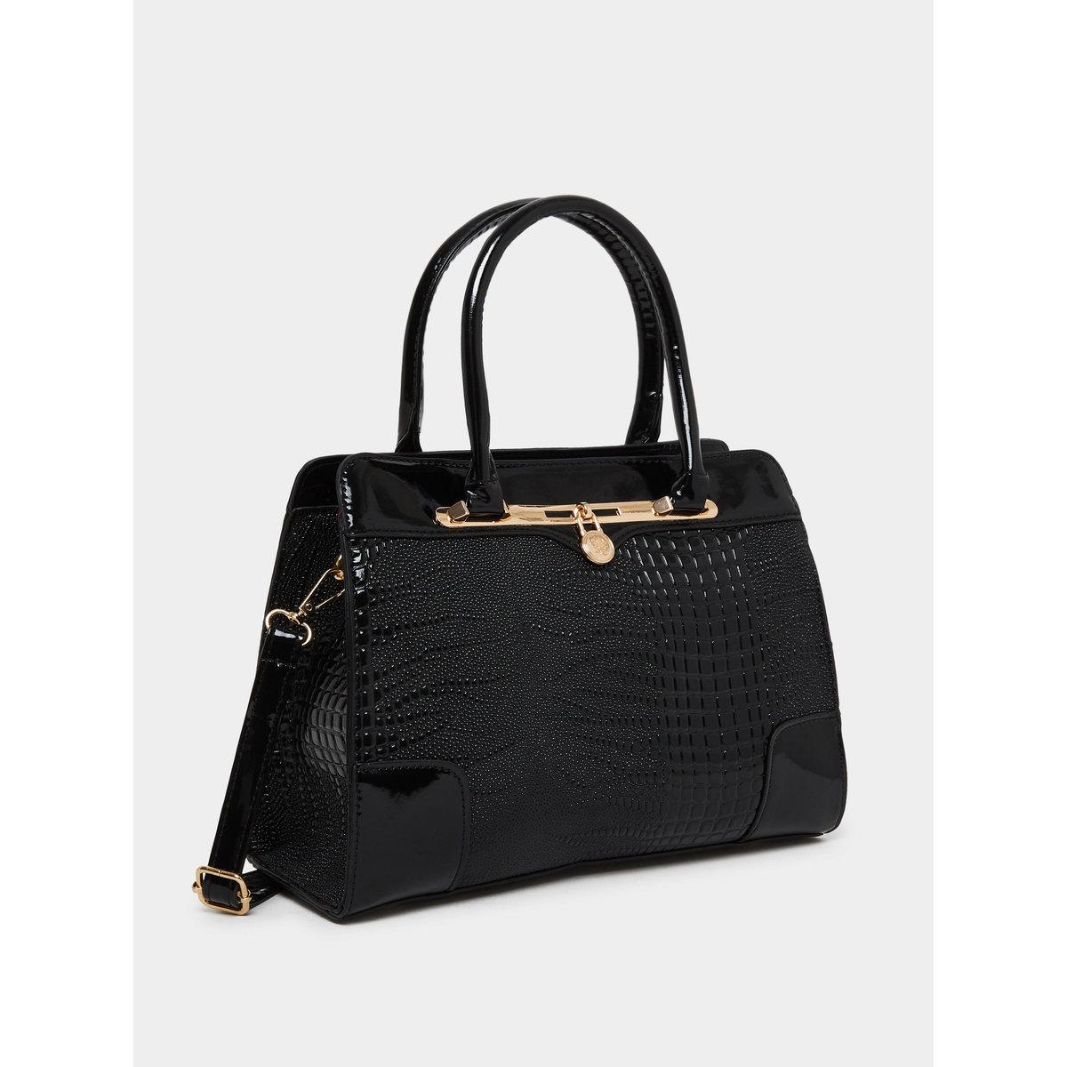 Take Two Croc Skin Dual Top Handle Handbag-women-bagsandwallets-handbags-image-1
