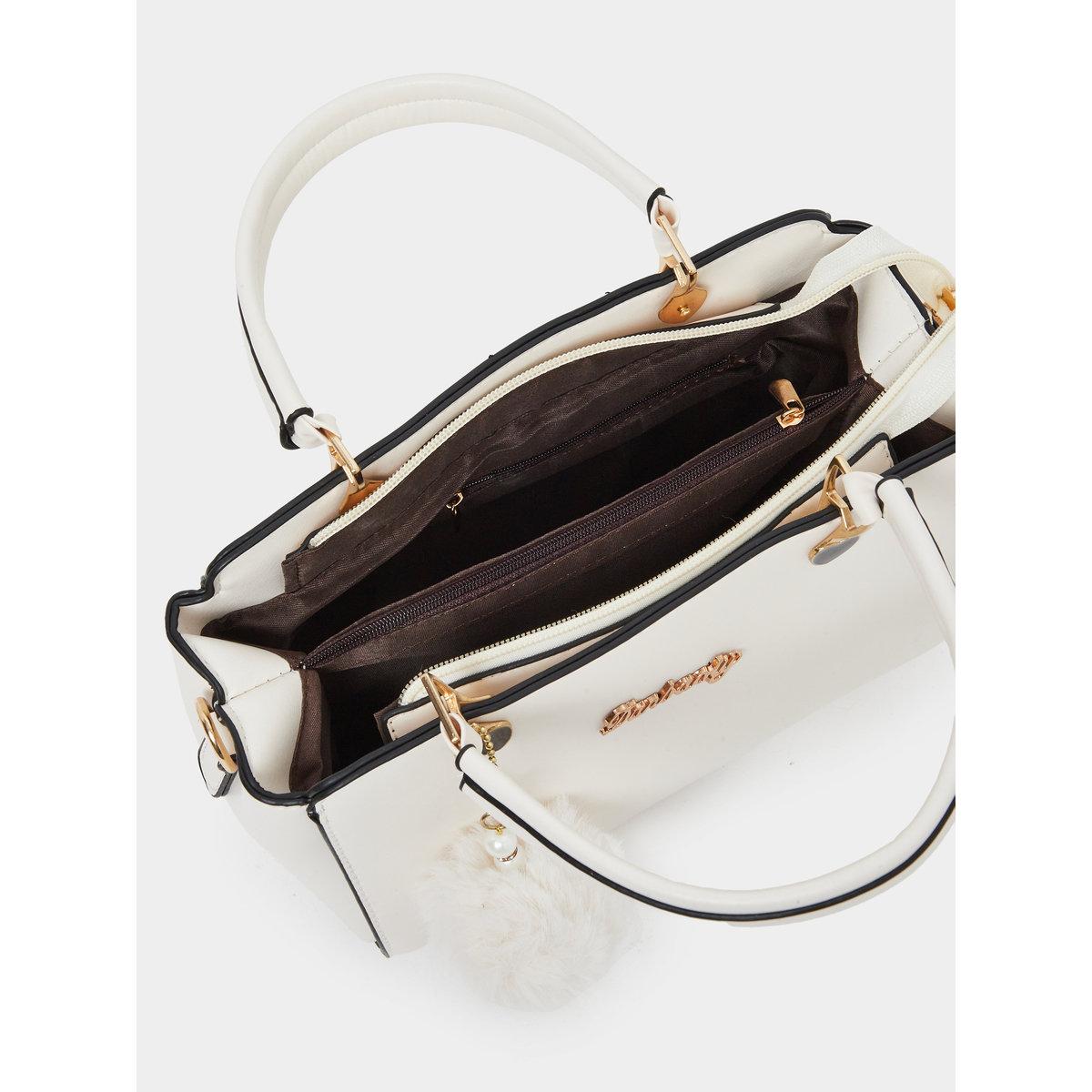 Take Two Solid Dual Handles Handbag with Purse Set-women-bagsandwallets-handbags-image-4
