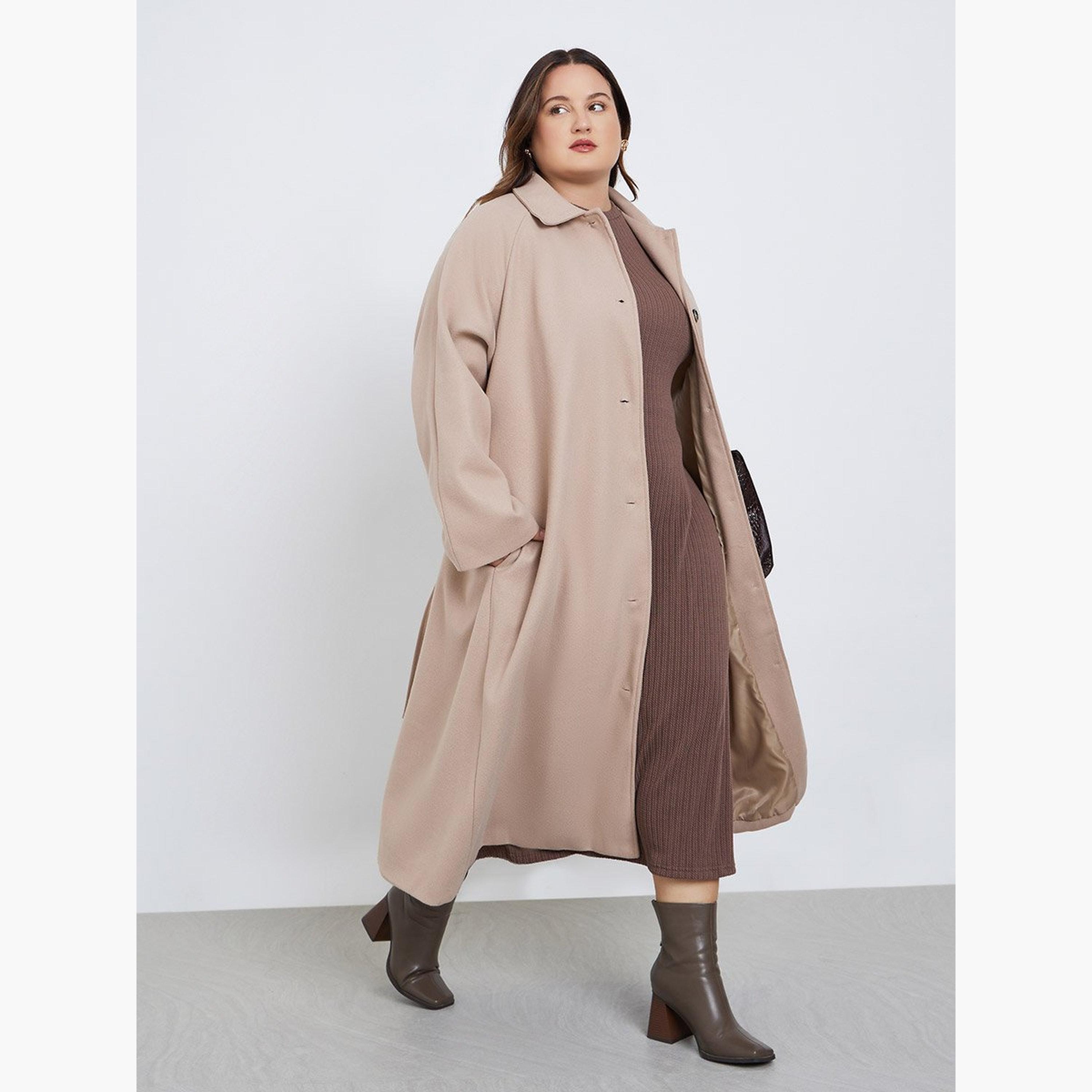Styli Plus Size Oversized Belted Coat Shacket-women-clothing-plussize-coatsandjackets-coats-image-1