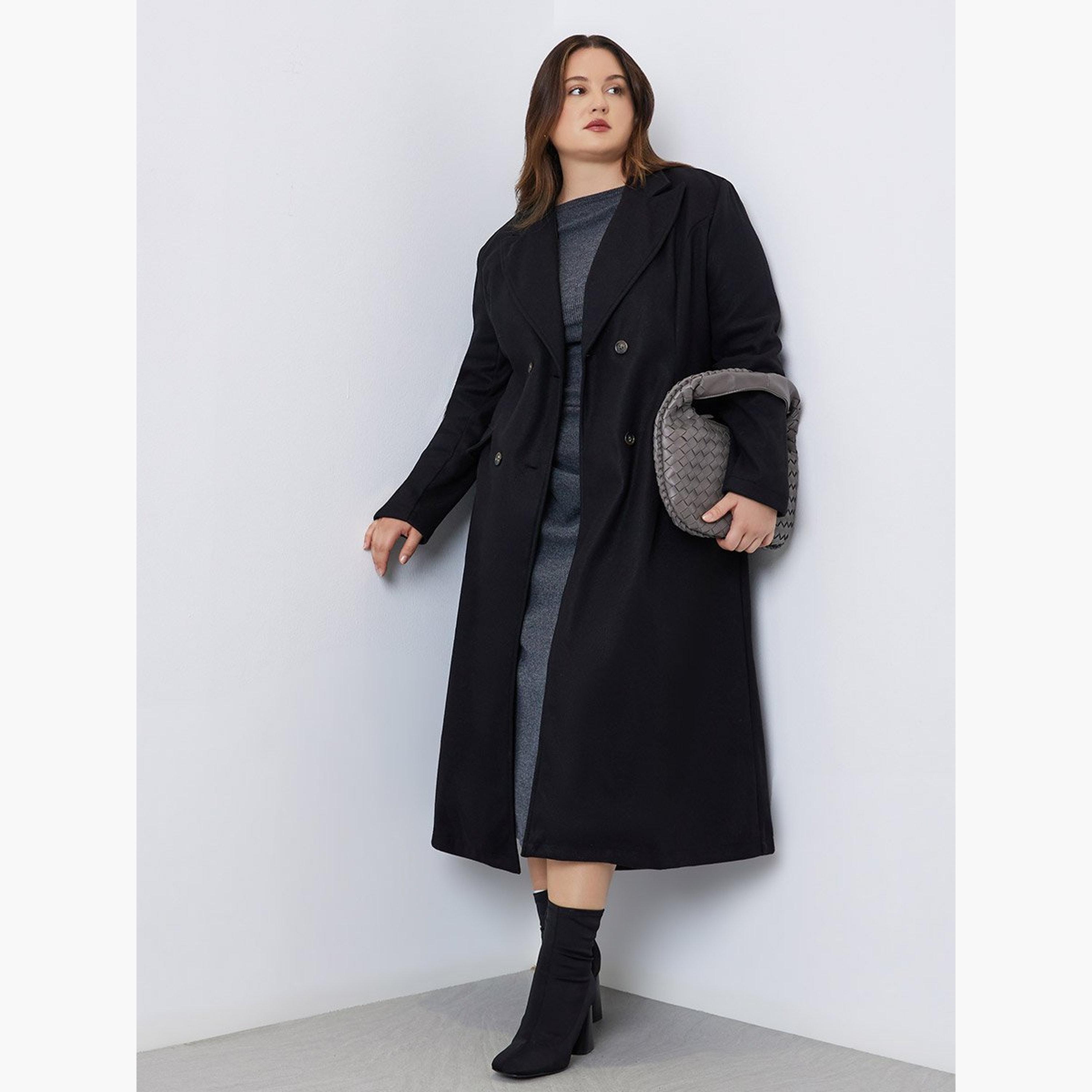Styli Plus Size Double-Breasted Wool Like Coat-women-clothing-coatsandjackets-coats-image-1