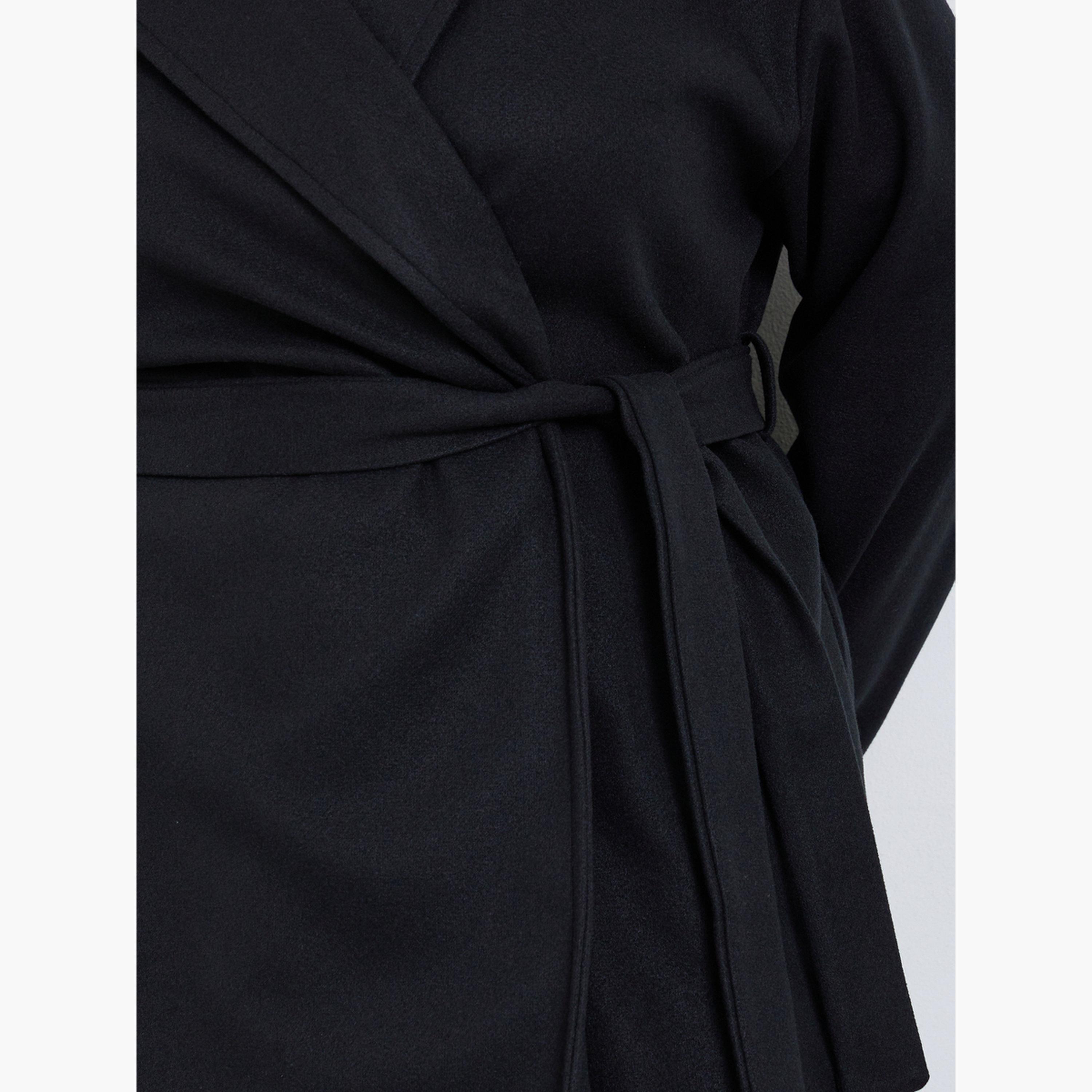 Styli Women Plus Size Midi Wool Like Belted Coat-women-clothing-coatsandjackets-coats-image-4