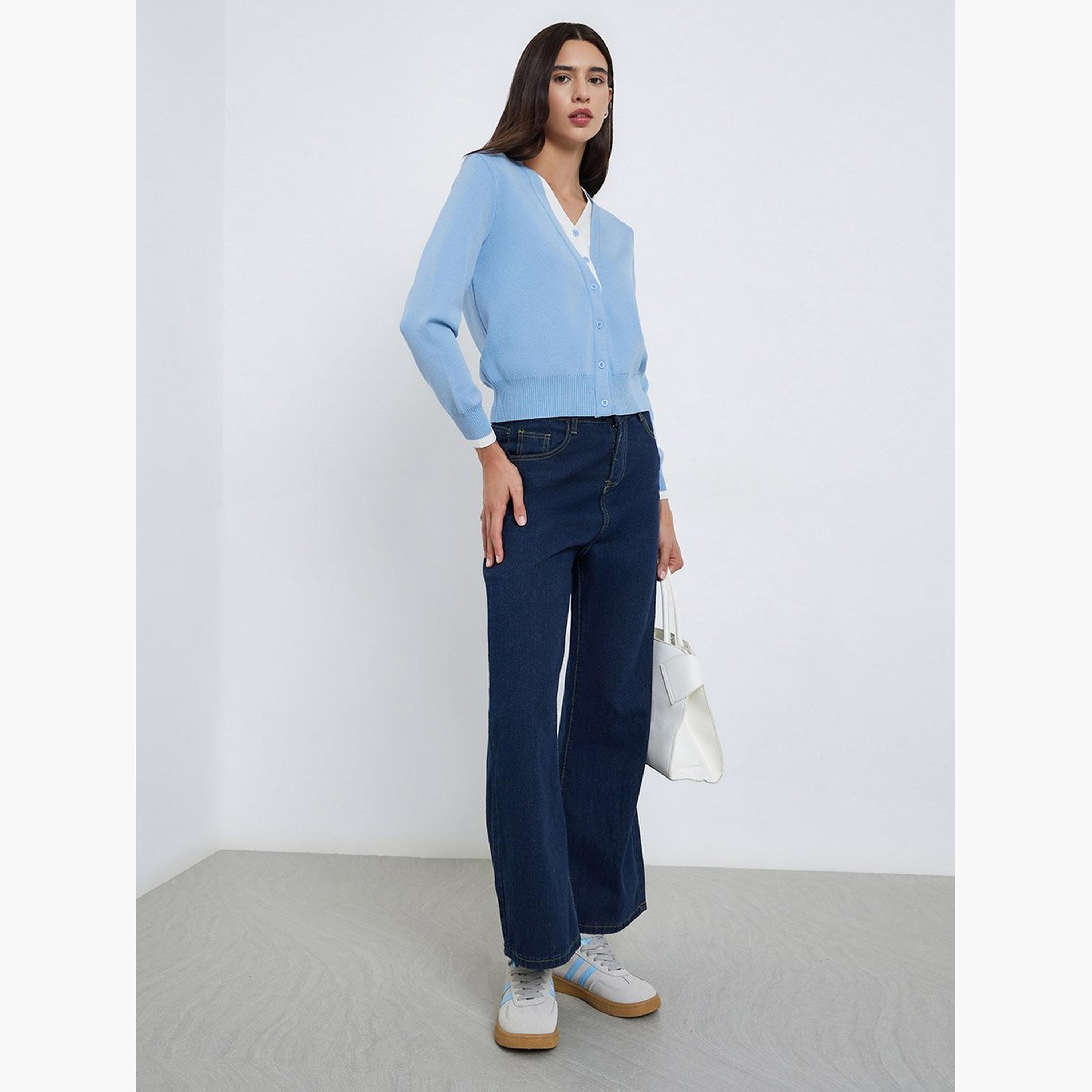 Take Two Fake Two-Piece Long Sleeve Sweater-women-winterwear-cardigansandjumpers-jumpers-image-2