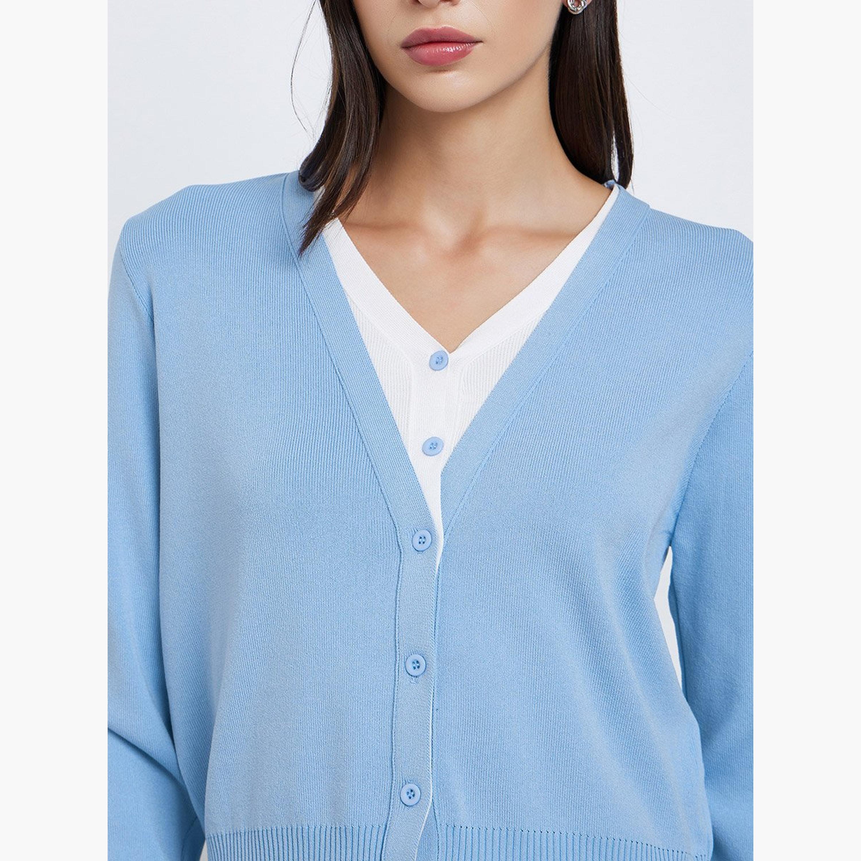 Take Two Fake Two-Piece Long Sleeve Sweater-women-winterwear-cardigansandjumpers-jumpers-image-3