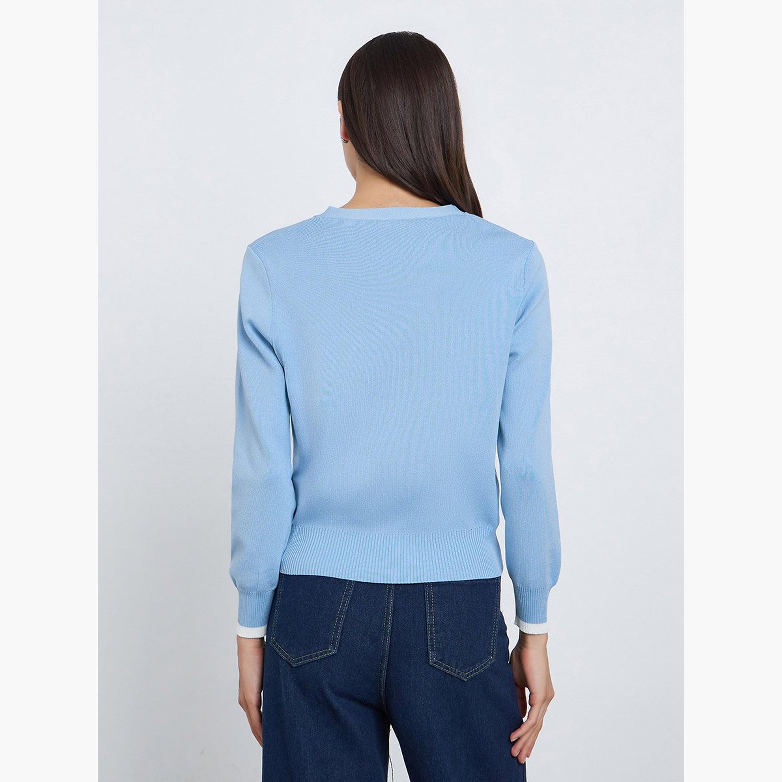 Take Two Fake Two-Piece Long Sleeve Sweater-women-winterwear-cardigansandjumpers-jumpers-image-4