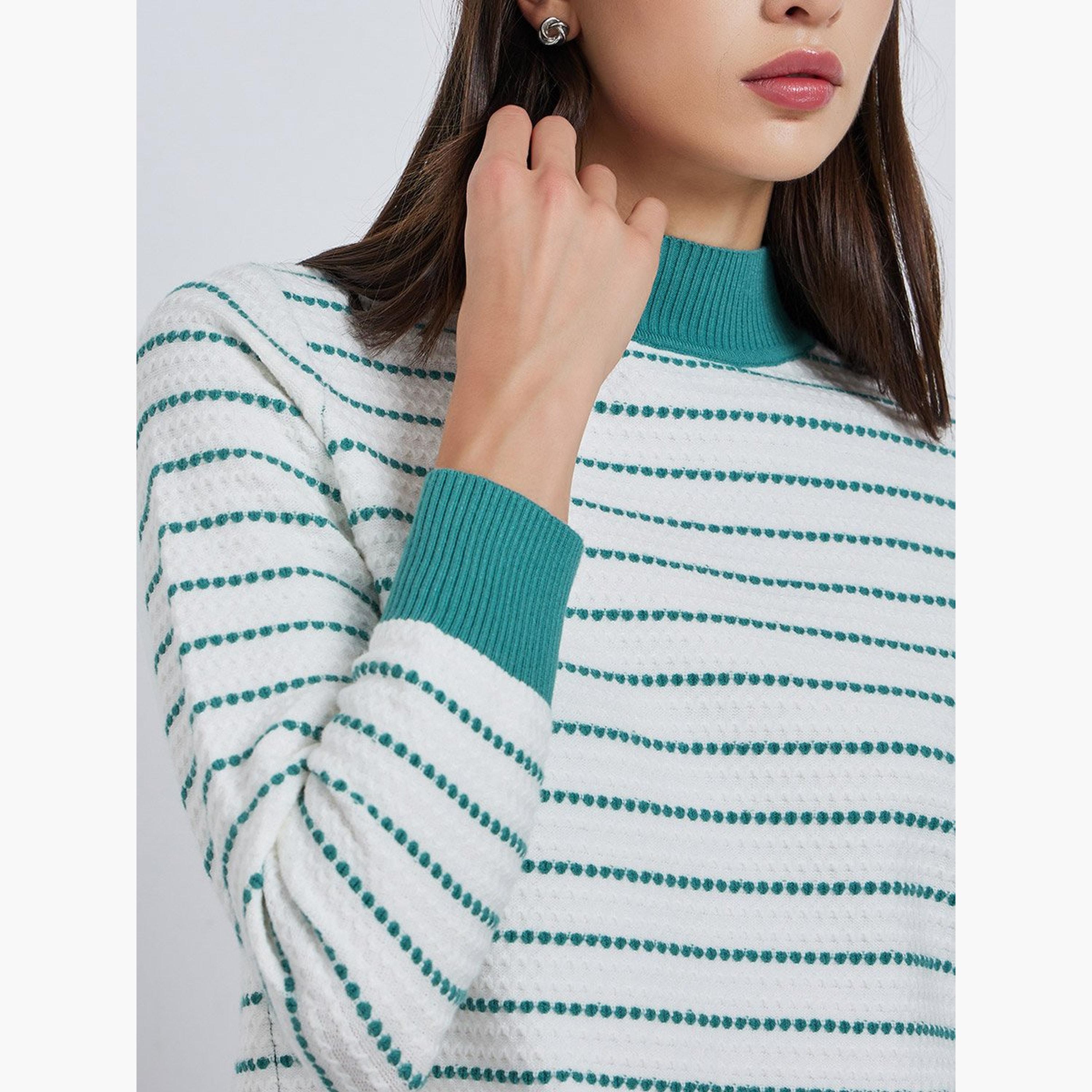 Take Two Striped Long Sleeve Sweater-women-winterwear-cardigansandjumpers-jumpers-image-3