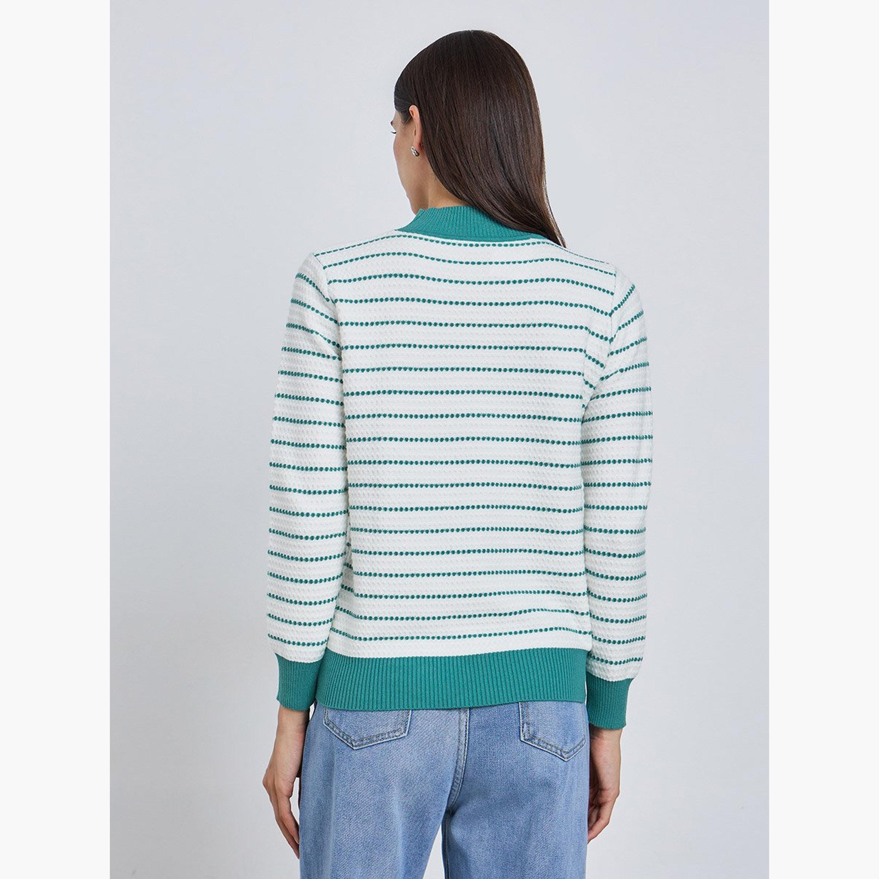 Take Two Striped Long Sleeve Sweater-women-winterwear-cardigansandjumpers-jumpers-image-4