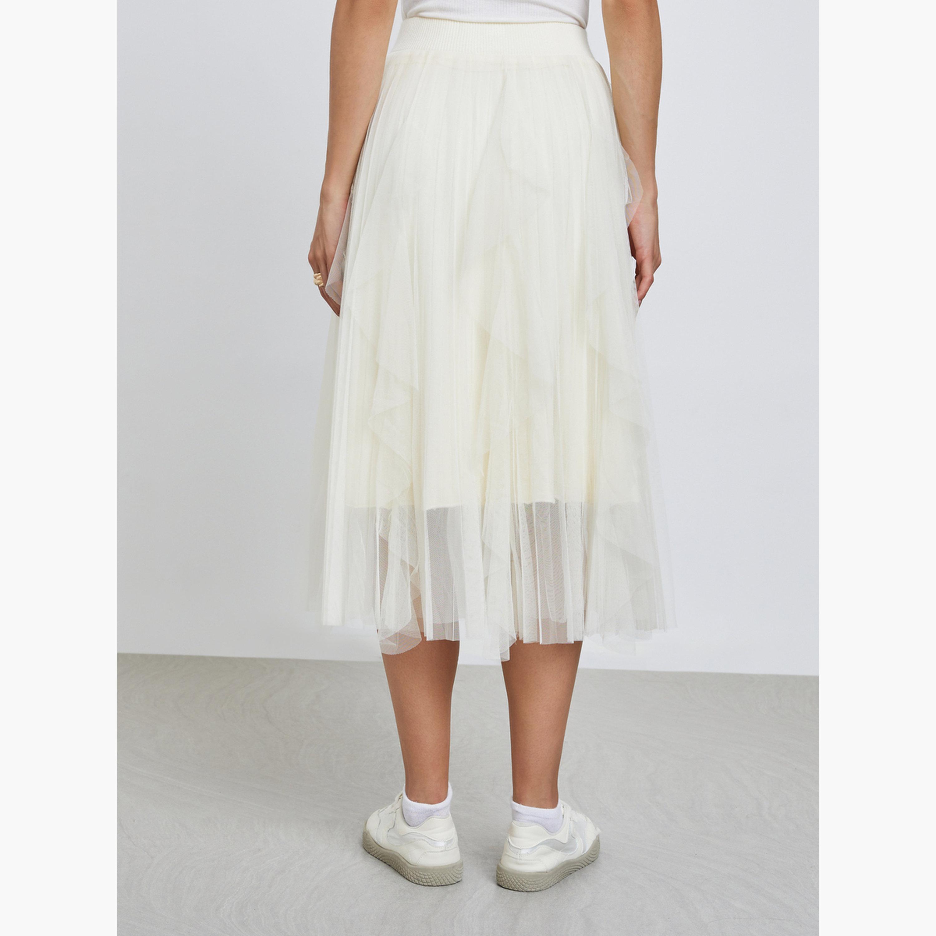 Styli Off White Tulle Mesh Midi Skirt-women-clothing-bottoms-skirts-image-4
