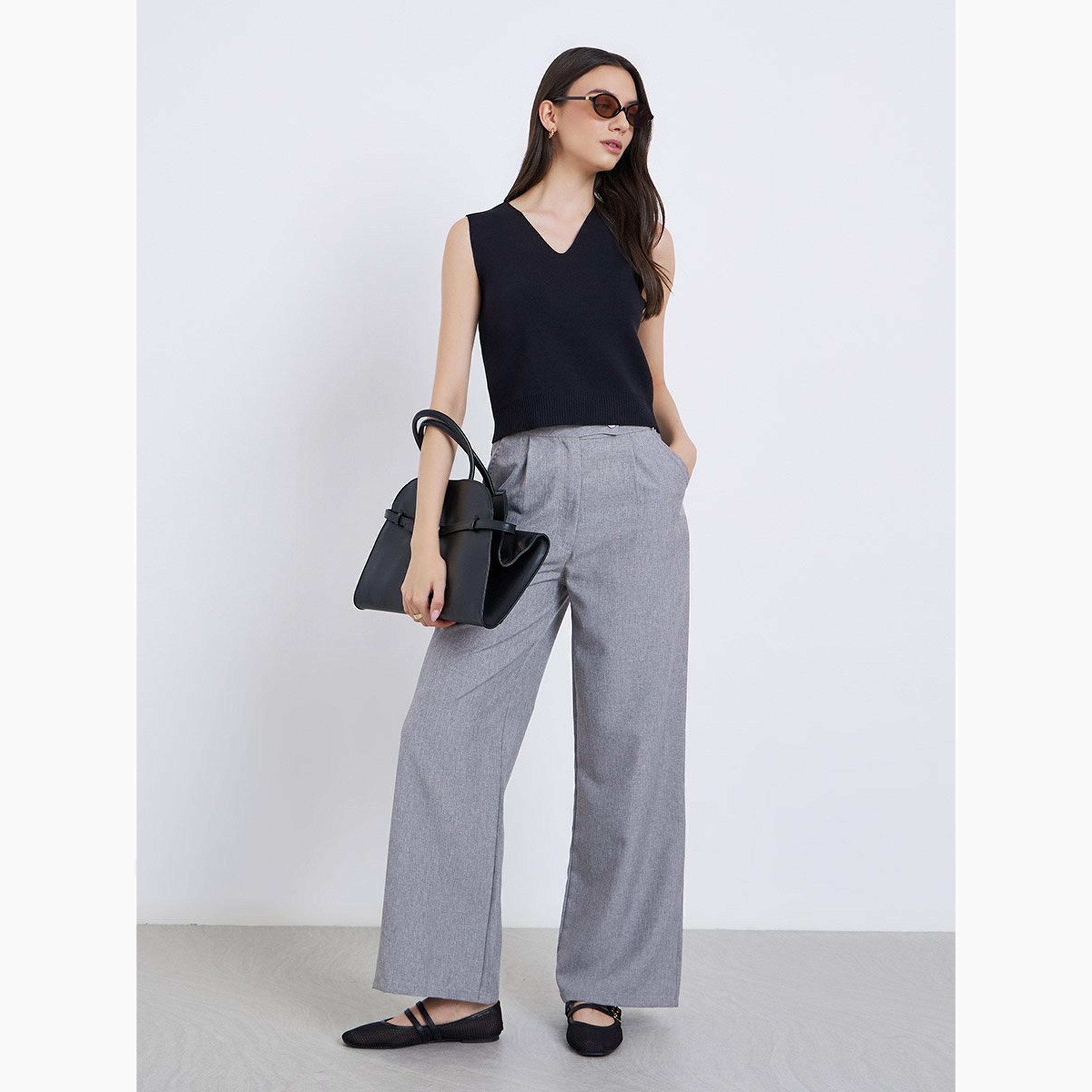 Take Two Women Solid Casual Knit Top-women-clothing-tshirts-image-2