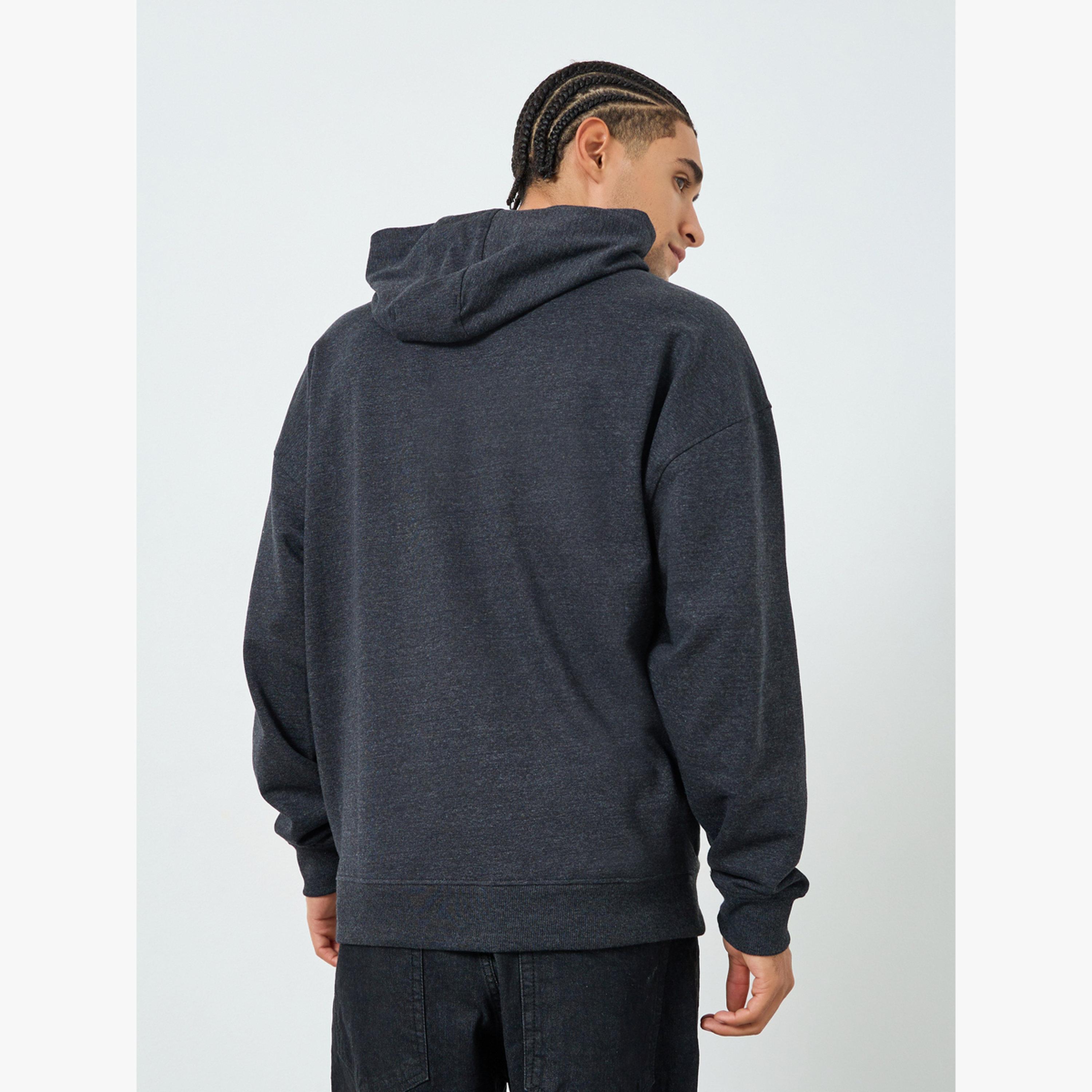 Styli Men Charcoal Graphic Print Oversized Hoodie-men-clothing-hoodiesandsweatshirts-image-4