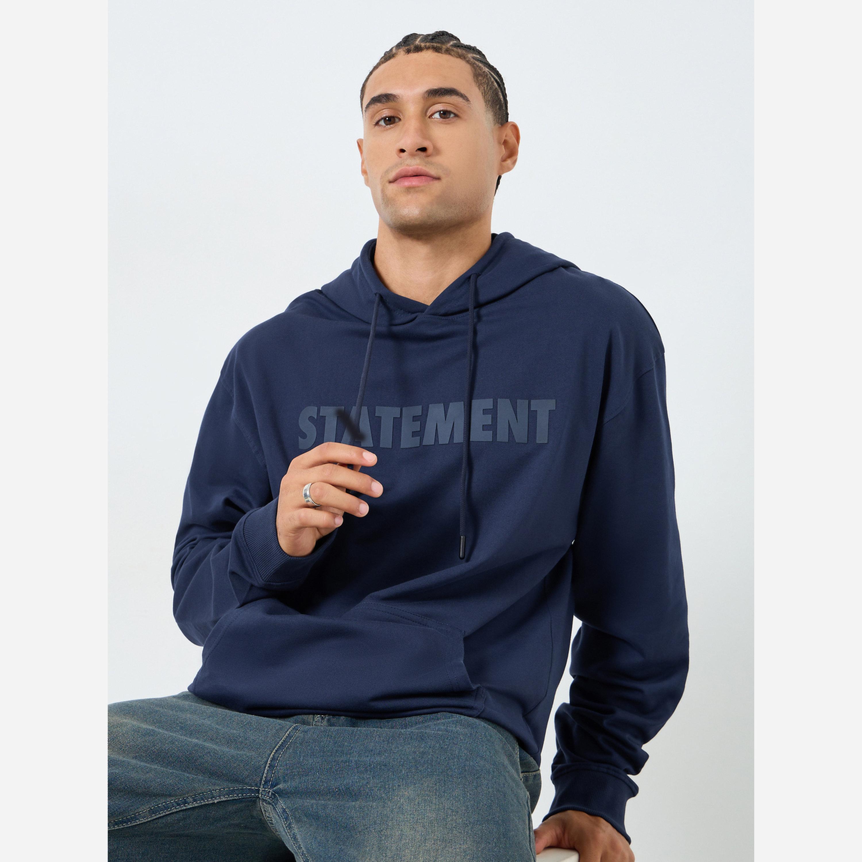 ستايلي - هودي رجالي لون أزرق داكن طبعة عالية الدقة-men-winterwear-hoodiesandsweatshirts-image-3