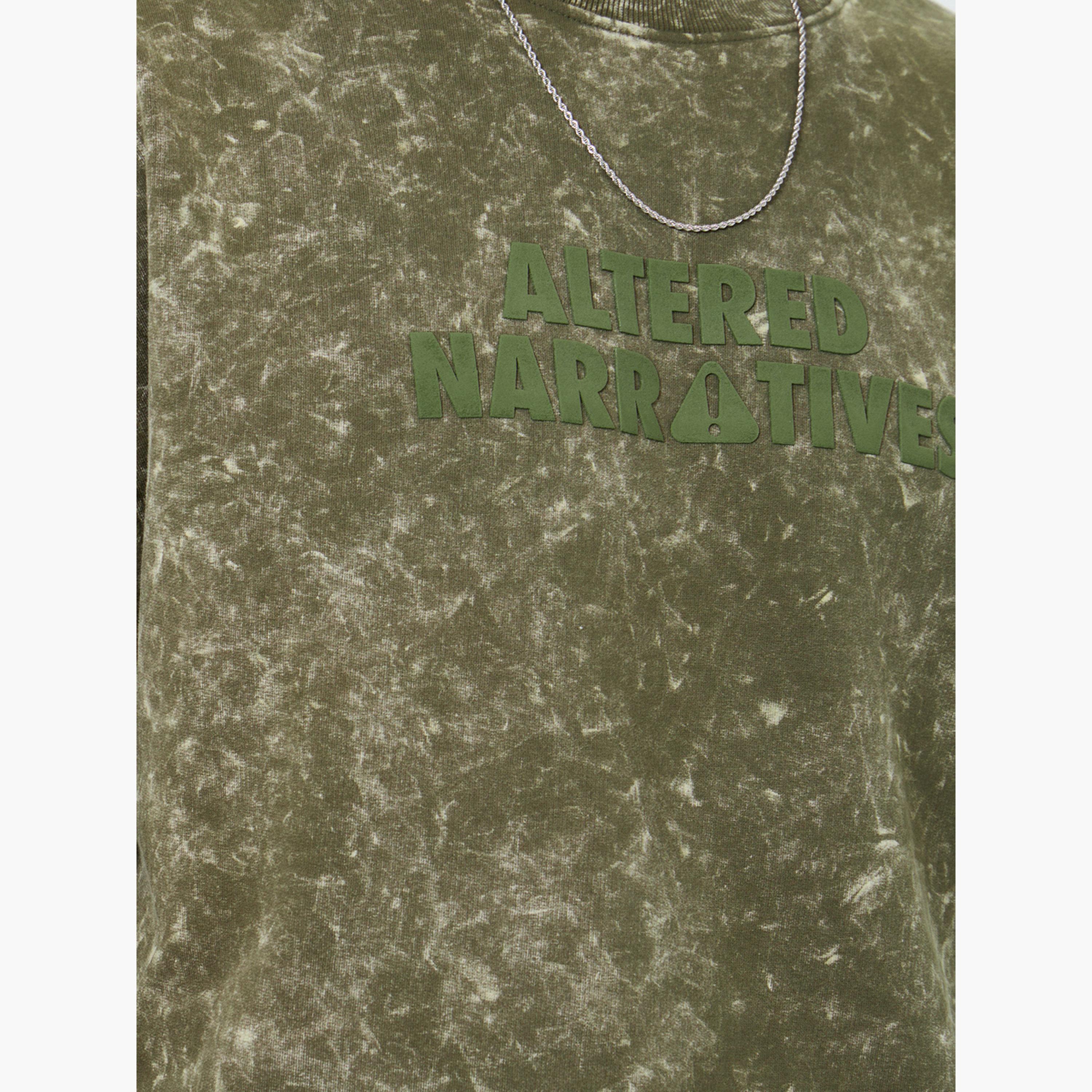 Styli Men Olive Washed Oversized Sweatshirt-men-winterwear-hoodiesandsweatshirts-image-5