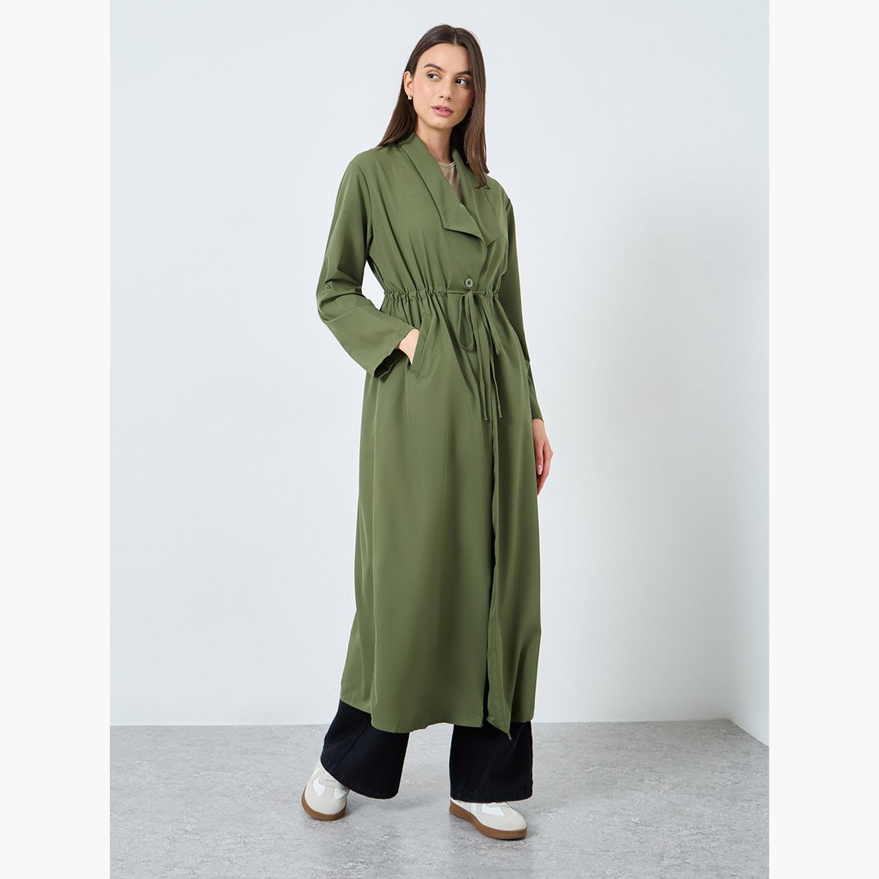 Take Two Women Solid Trench Coat Kimono with Roll-Up Sleeve-women-clothing-cardigansandjumpers-cardigans-image-2