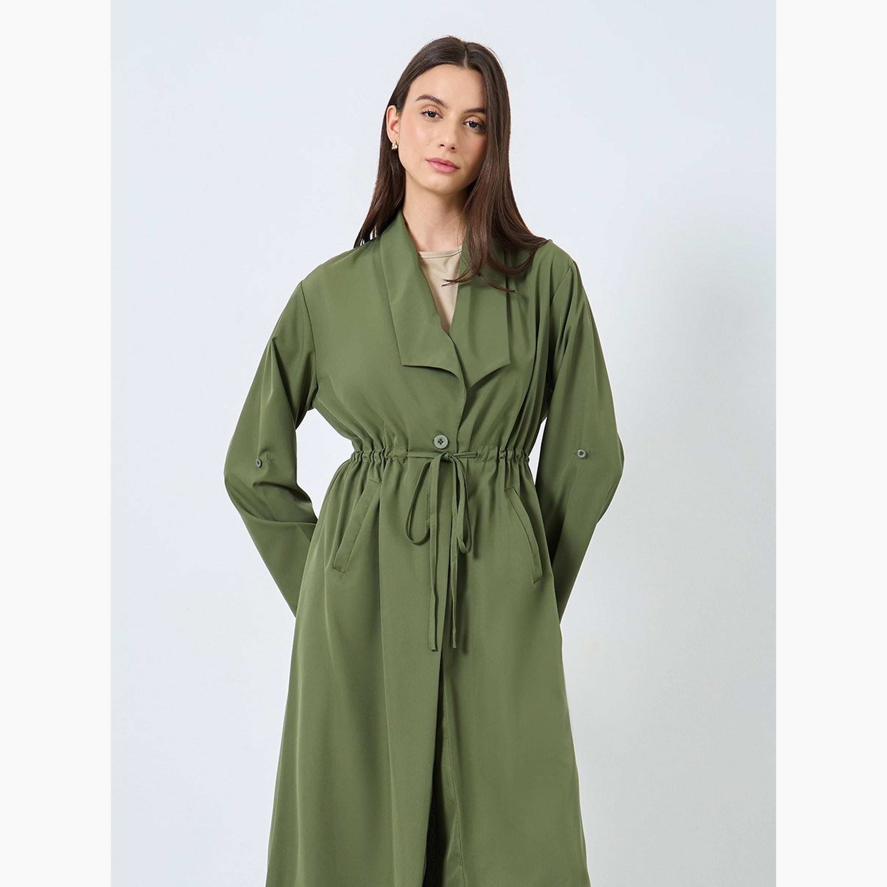 Take Two Women Solid Trench Coat Kimono with Roll-Up Sleeve-women-clothing-cardigansandjumpers-cardigans-image-3
