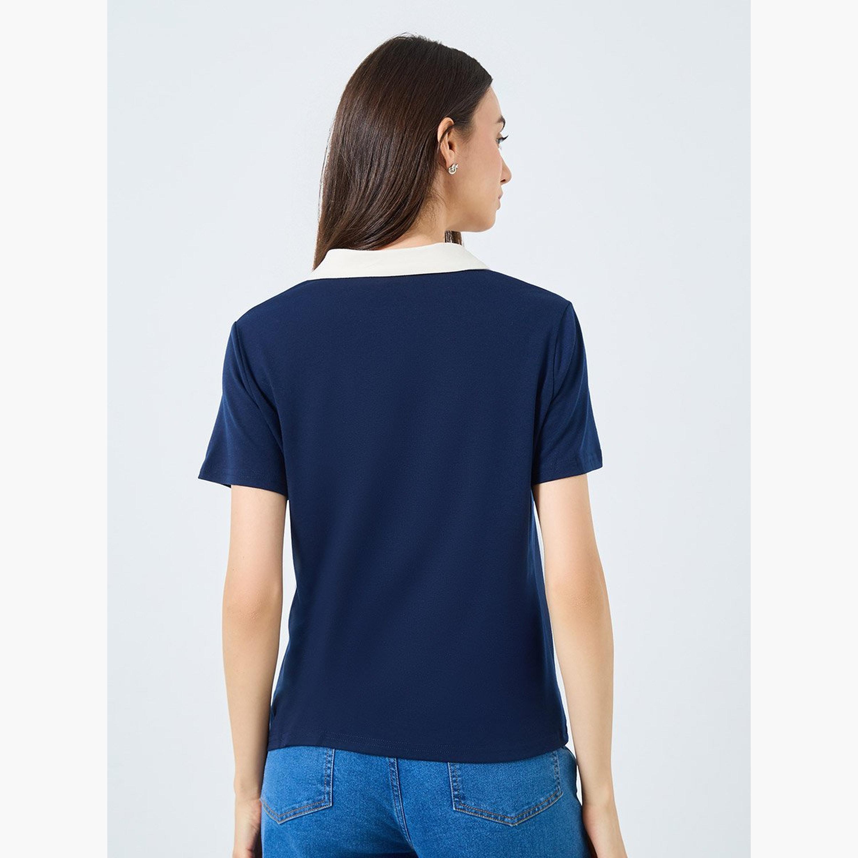 Take Two Women Solid Polo T-Shirt-women-clothing-tshirts-image-4