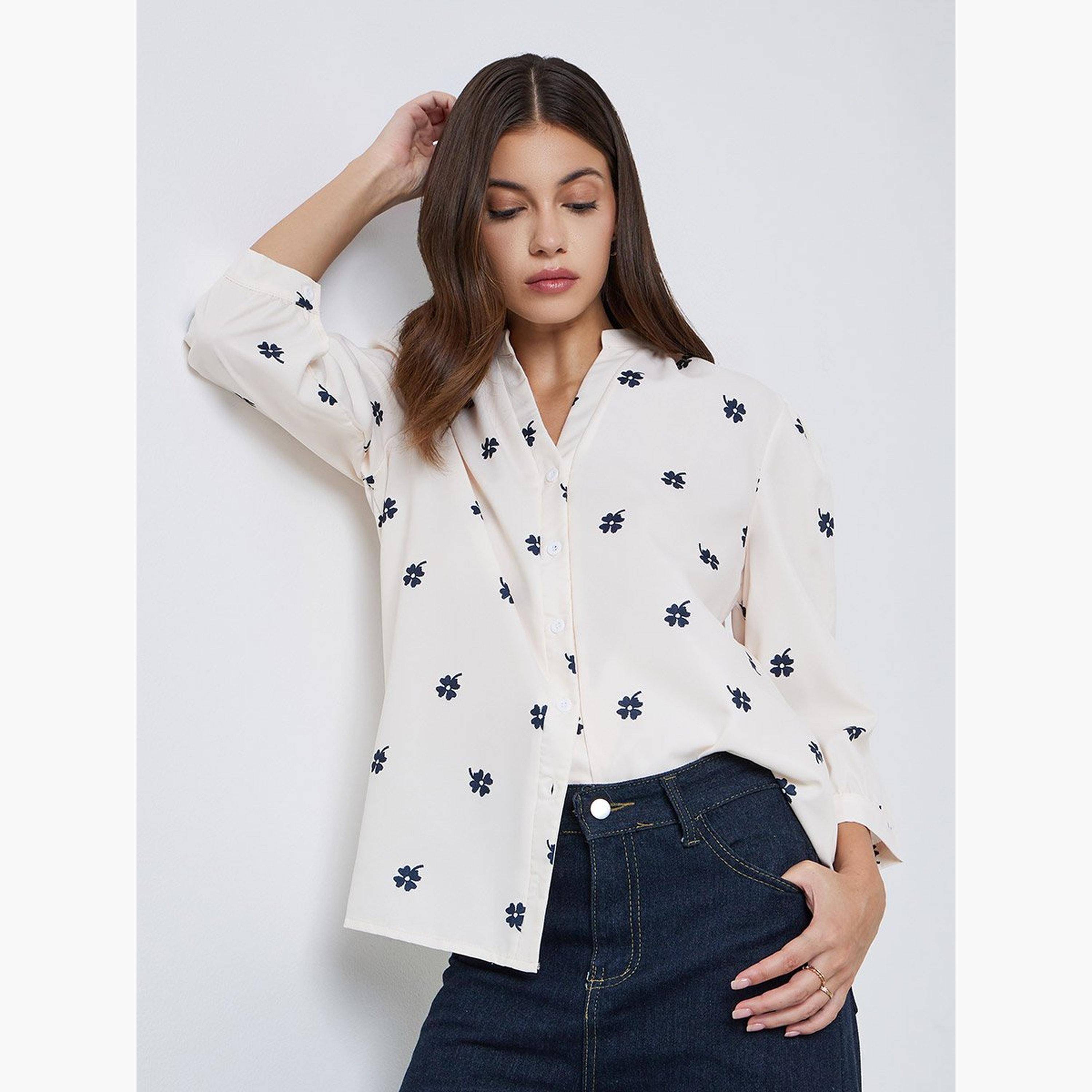 Take Two All-Over Print Long Sleeve Shirt-women-clothing-shirtsandblouses-shirts-image-1