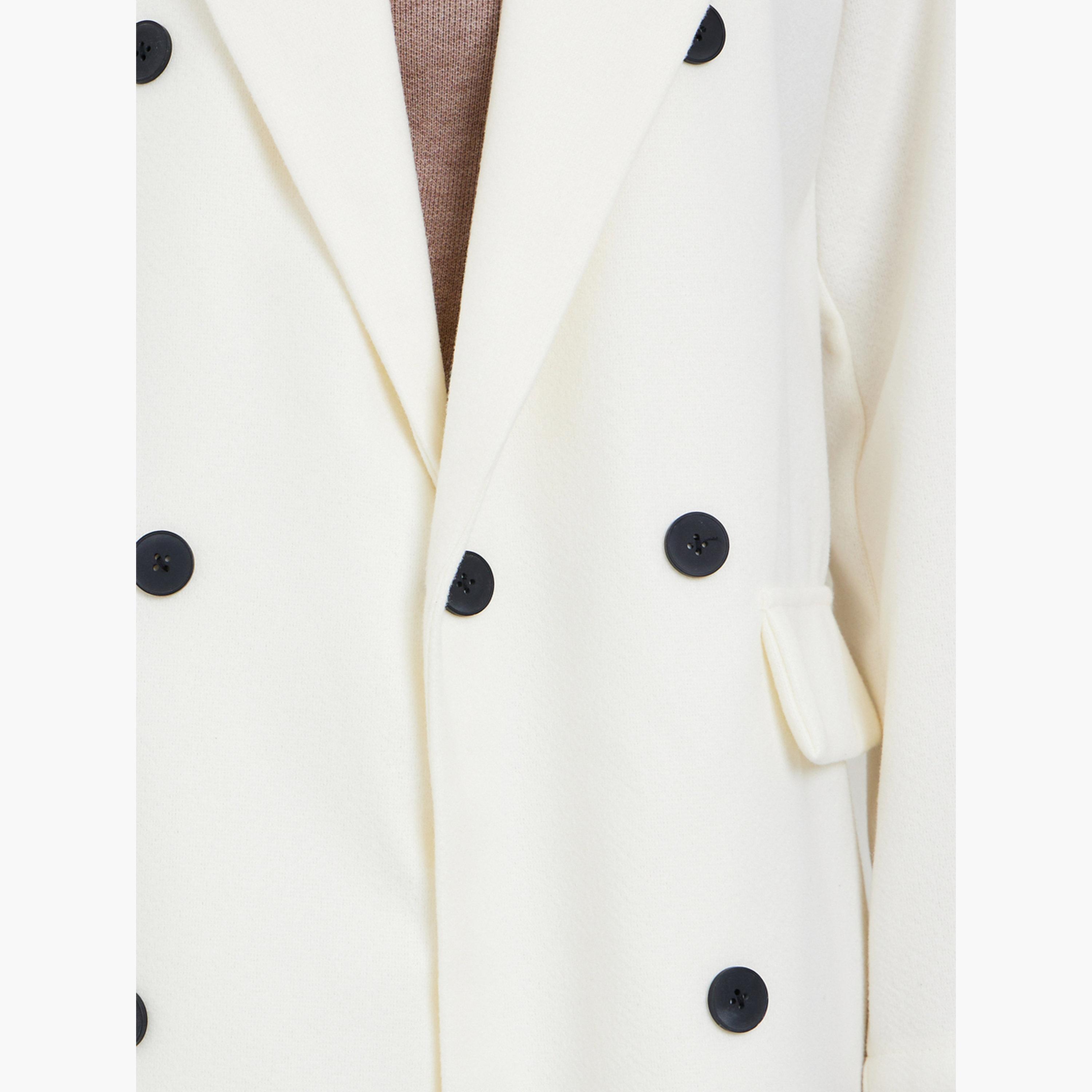 ستايلي - معطف متوسط ​​الطول ذو صدر مزدوج من الصوف بلون أبيض عاجي-women-clothing-coatsandjackets-coats-image-4