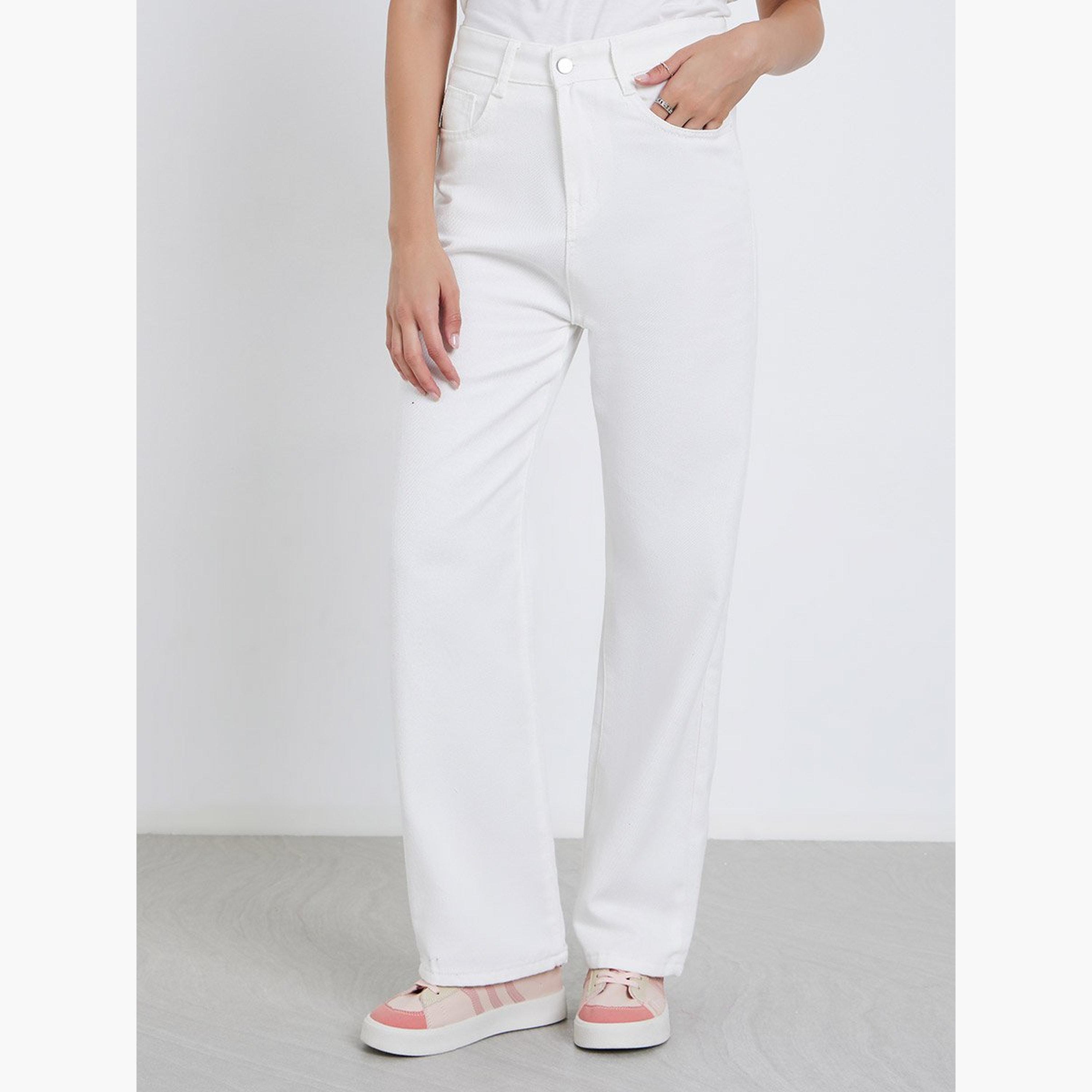 Styli High Rise Wide Leg Jeans-women-clothing-bottoms-jeans-image-1