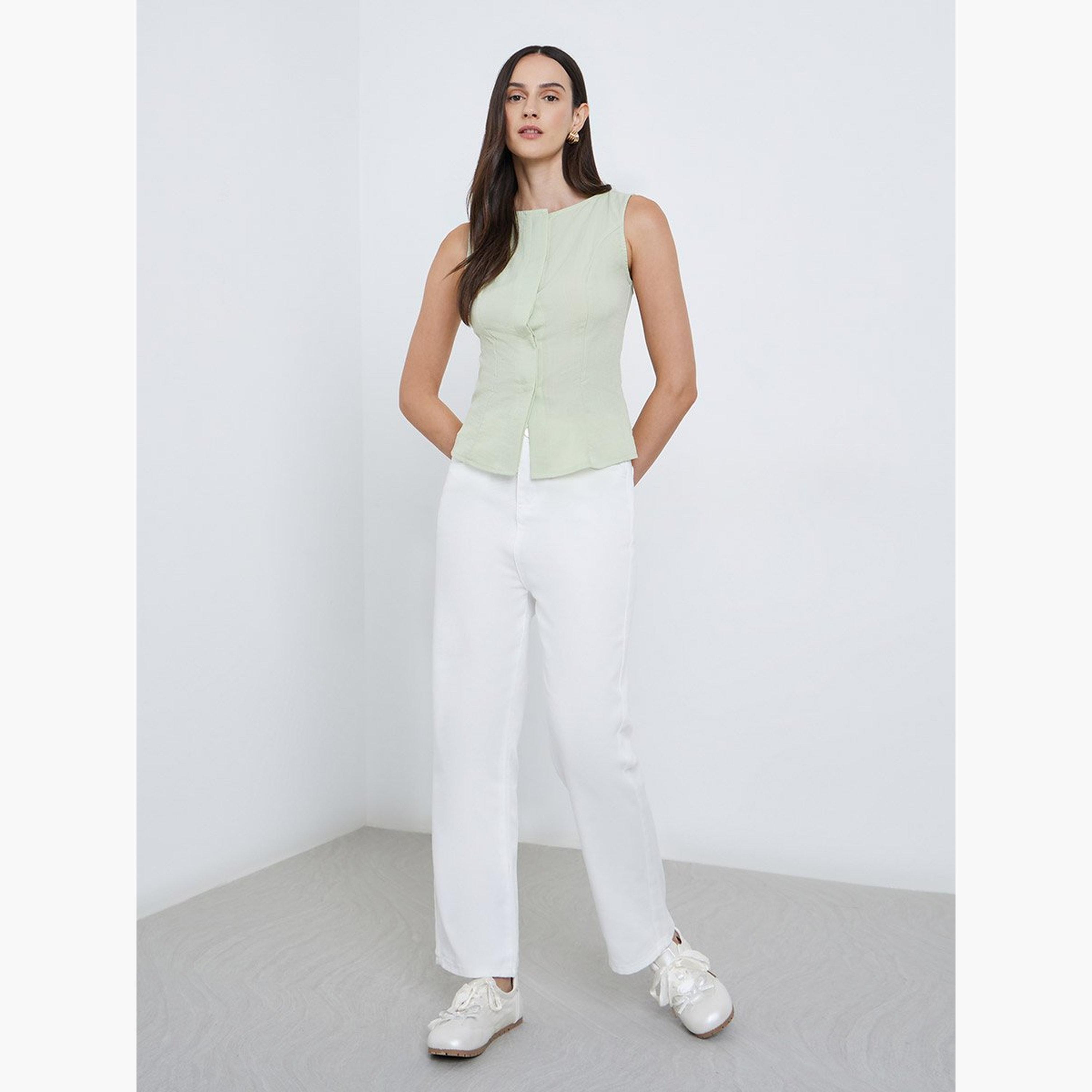 Styli Solid High Rise Wide Leg Jeans-women-clothing-bottoms-jeans-image-2