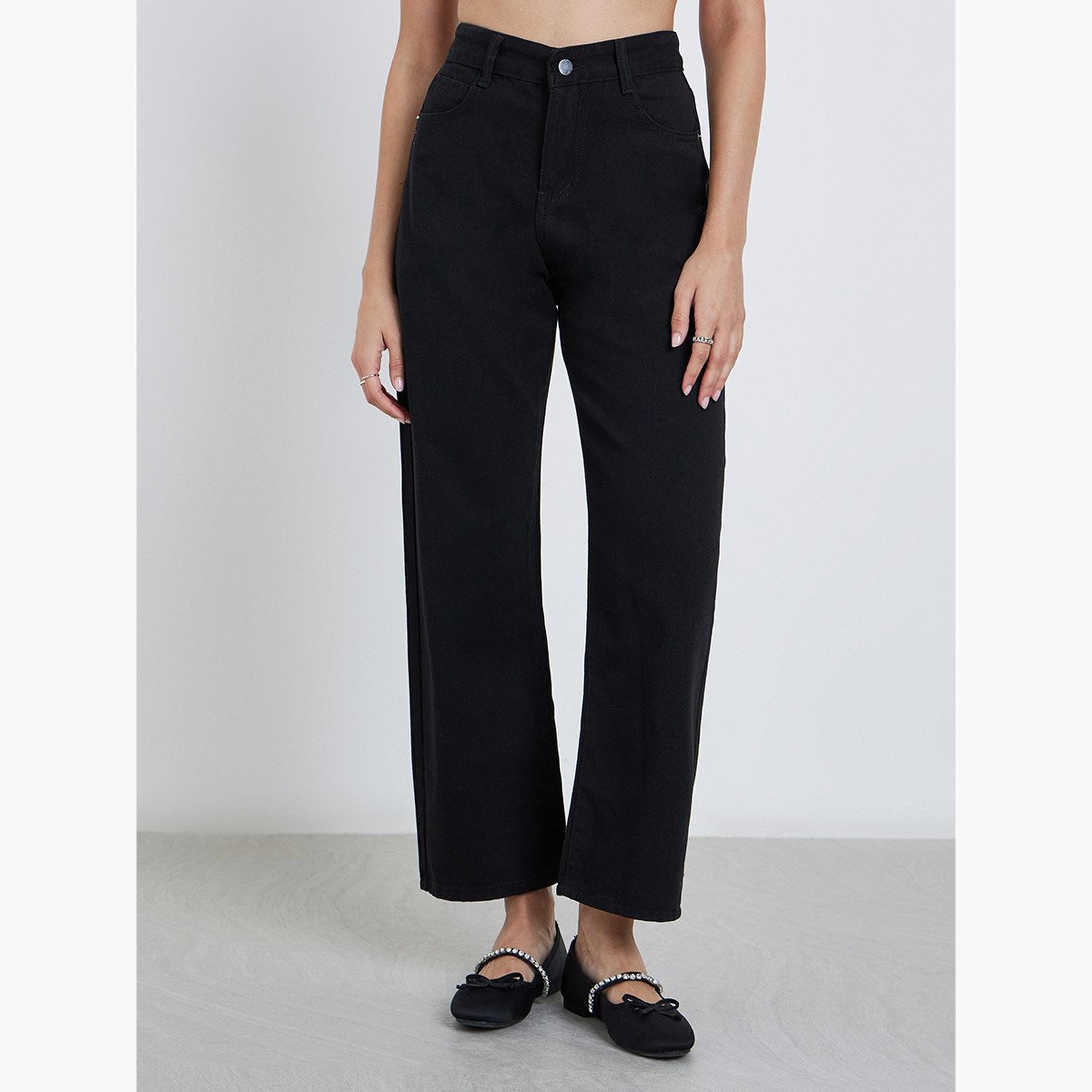 Styli High Rise Wide Leg Jeans-women-clothing-bottoms-jeans-image-1