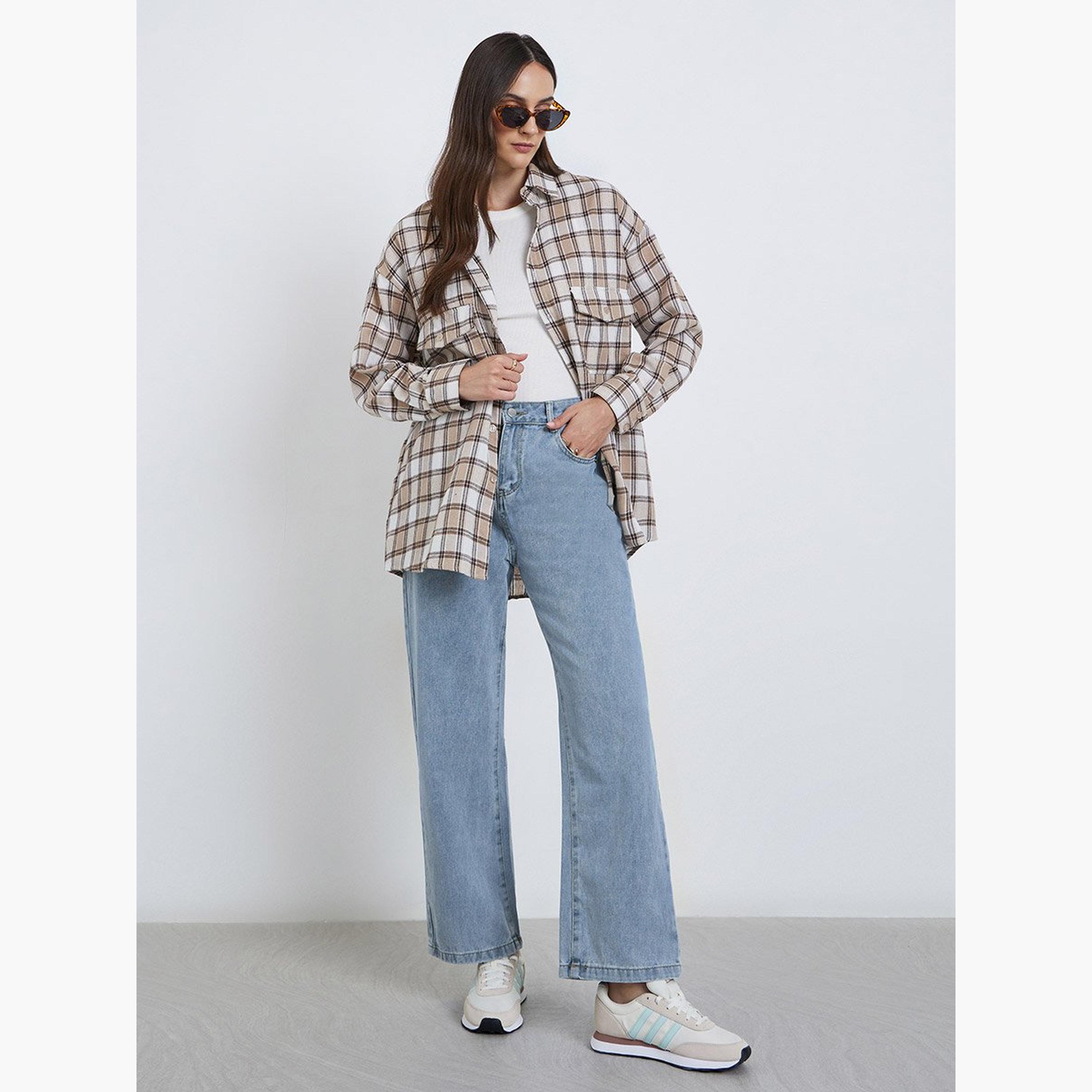 Styli High Rise Wide Leg Jeans-women-clothing-bottoms-jeans-image-2