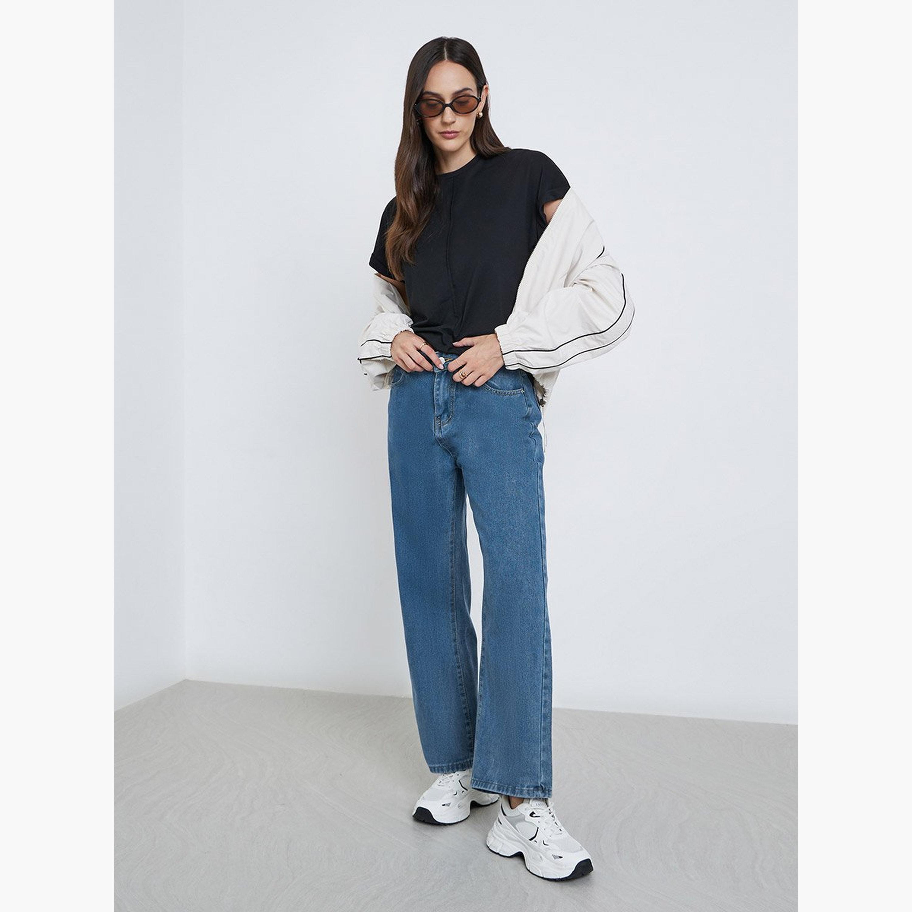 Styli High Rise Wide Leg Jeans-women-clothing-bottoms-jeans-image-2