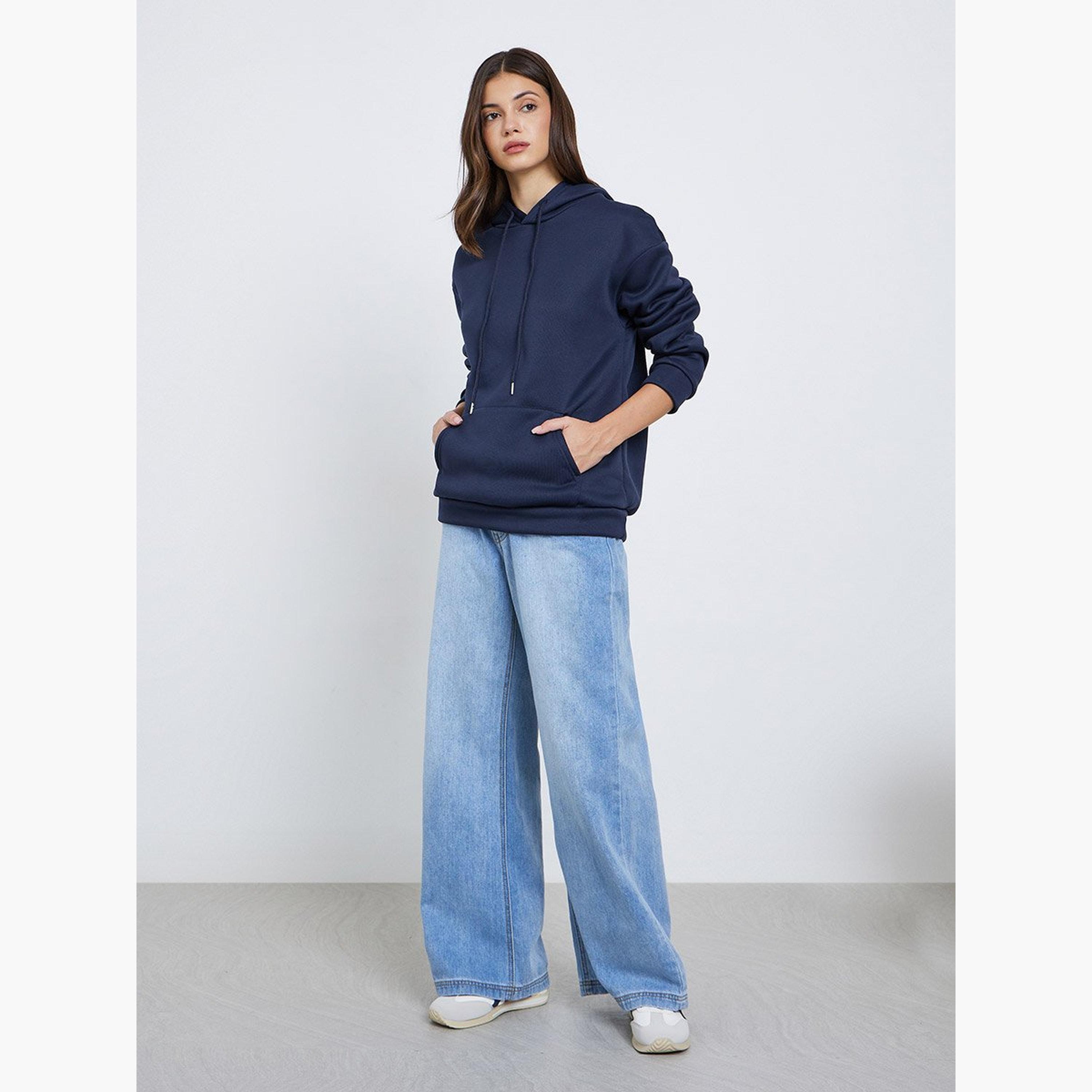 تيك تو - هودي بطبعة زهور باللون الأزرق الداكن-women-clothing-hoodiesandsweatshirts-hoodies-image-3