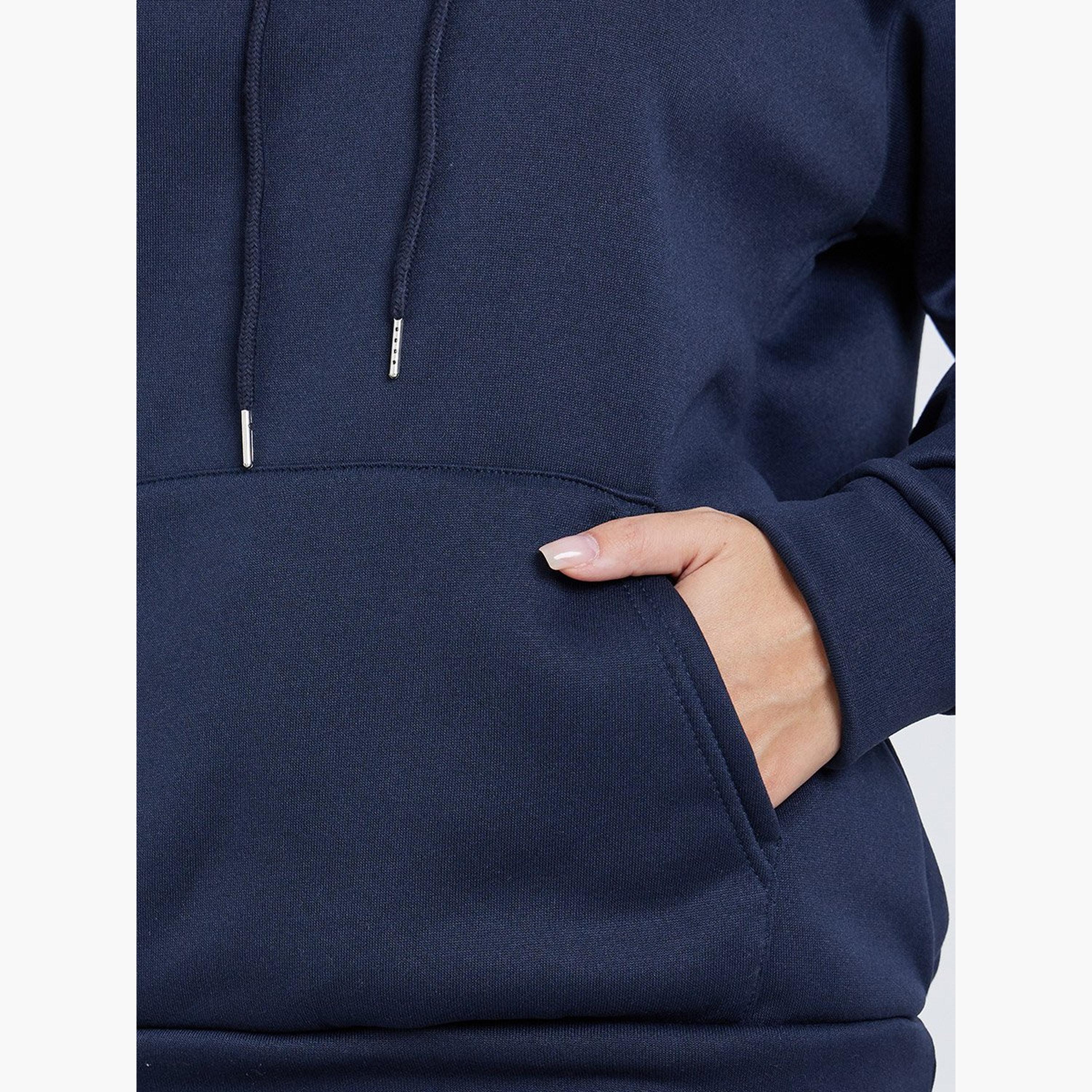 تيك تو - هودي بطبعة زهور باللون الأزرق الداكن-women-clothing-hoodiesandsweatshirts-hoodies-image-4