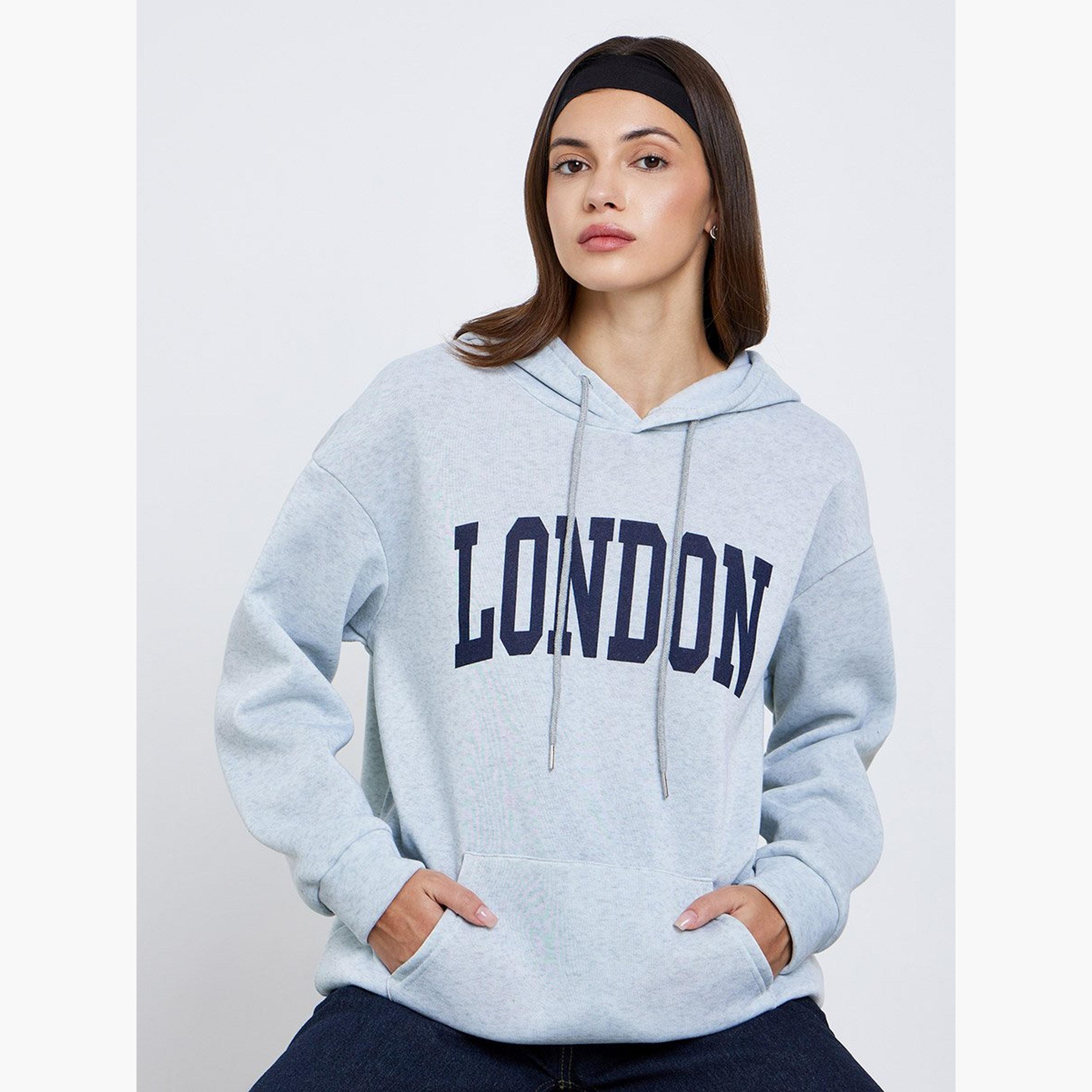 تيك تو - هودي للنساء مقاس كبير بطبعة جرافيكية-women-clothing-hoodiesandsweatshirts-hoodies-image-1