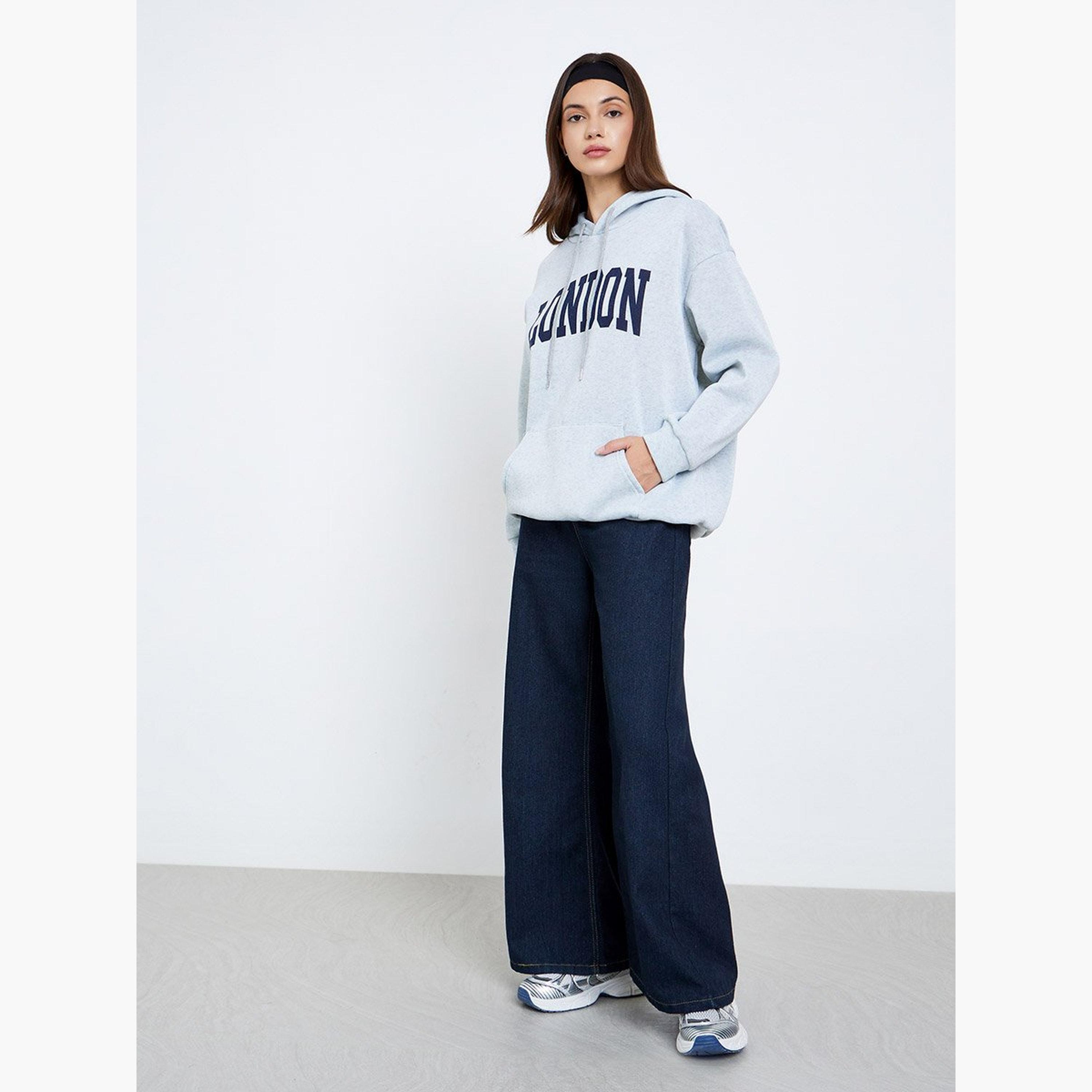 تيك تو - هودي للنساء مقاس كبير بطبعة جرافيكية-women-clothing-hoodiesandsweatshirts-hoodies-image-2